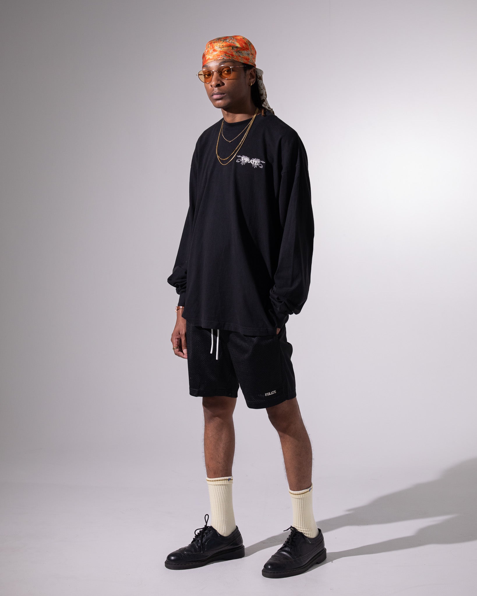 Pirate Palazzo Rosso Silk Bandana (Oversized)