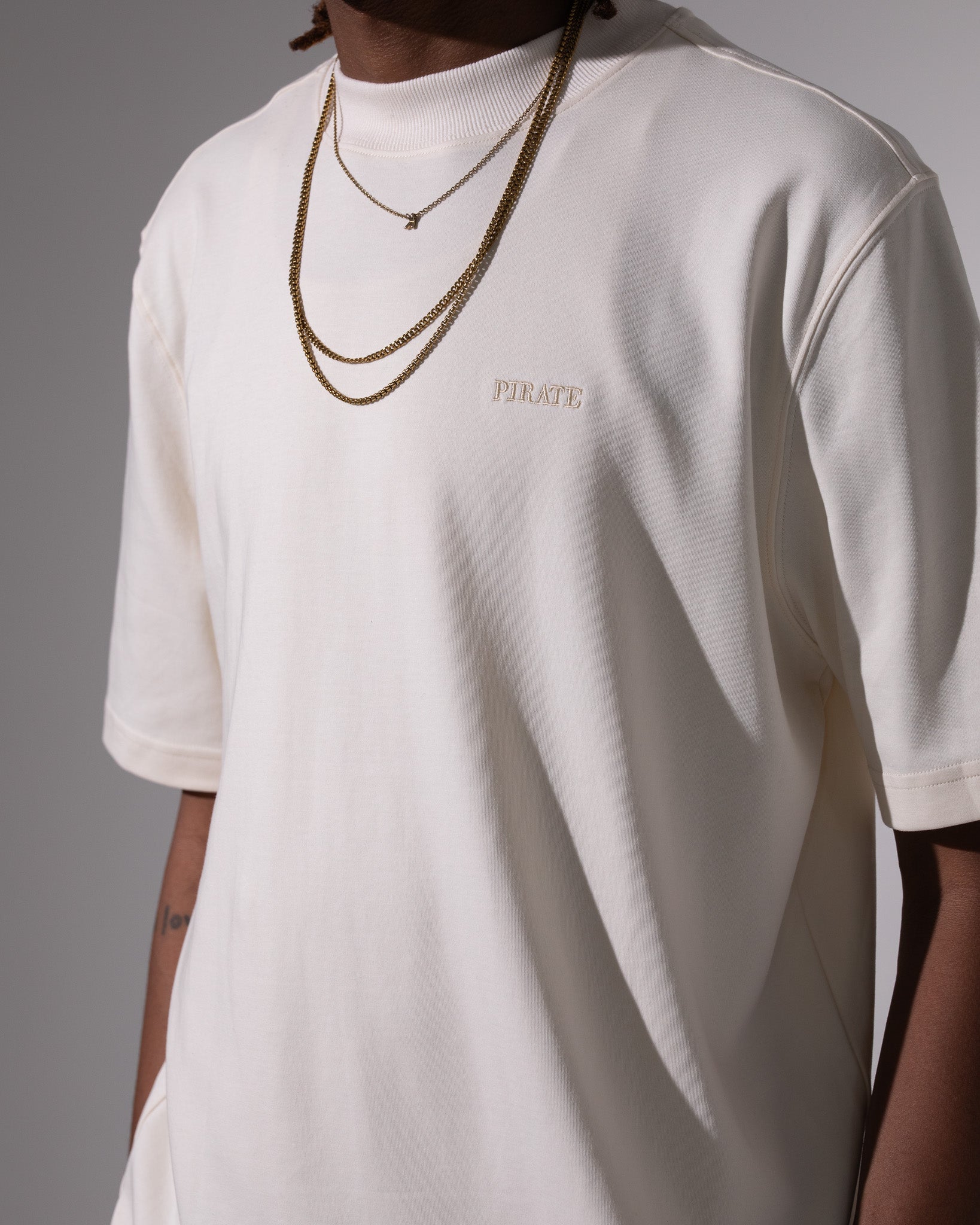 Pirate Hilltop T-Shirt (Cannoli Cream)