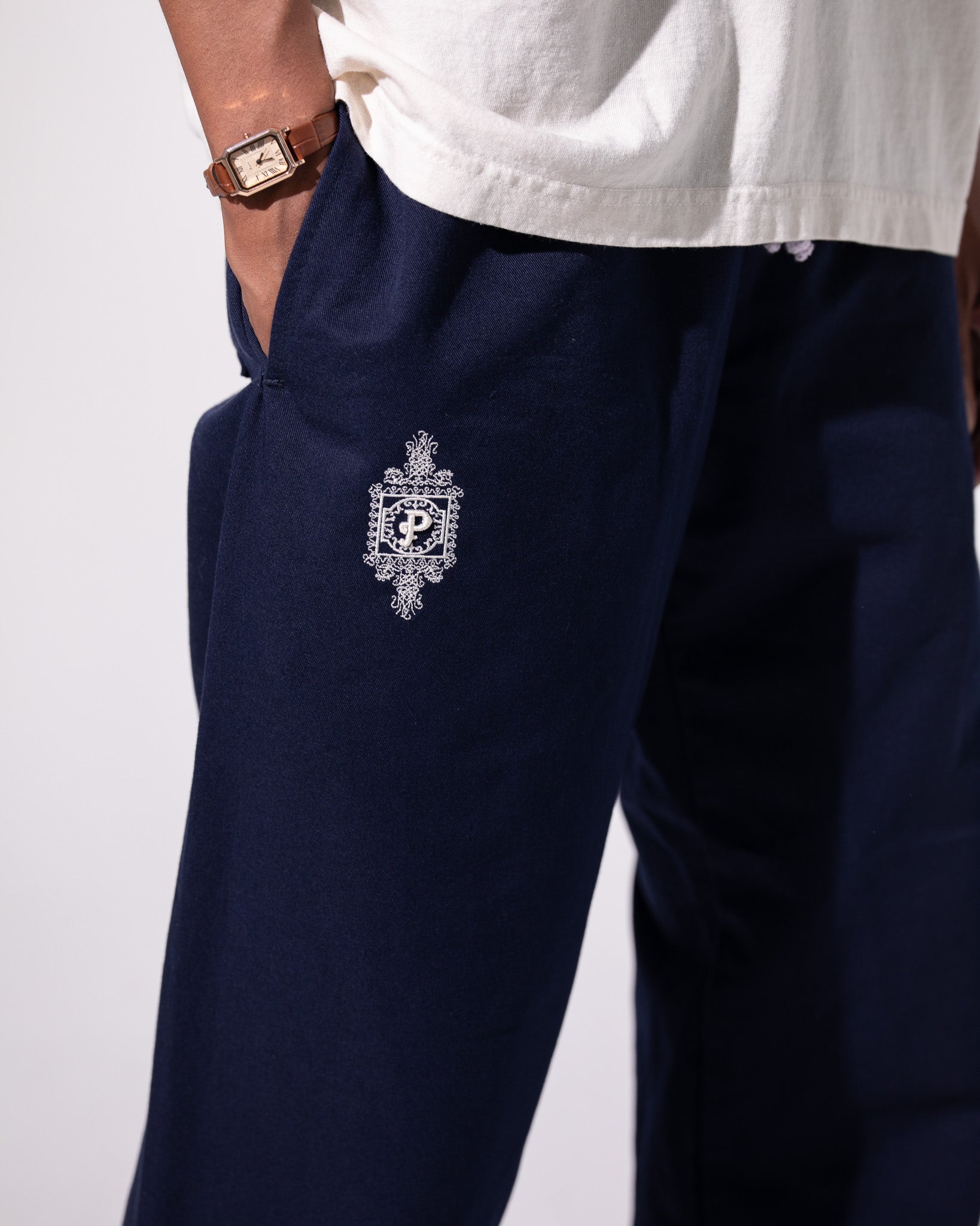 Pirate Branded Cotton Pant (Navy)