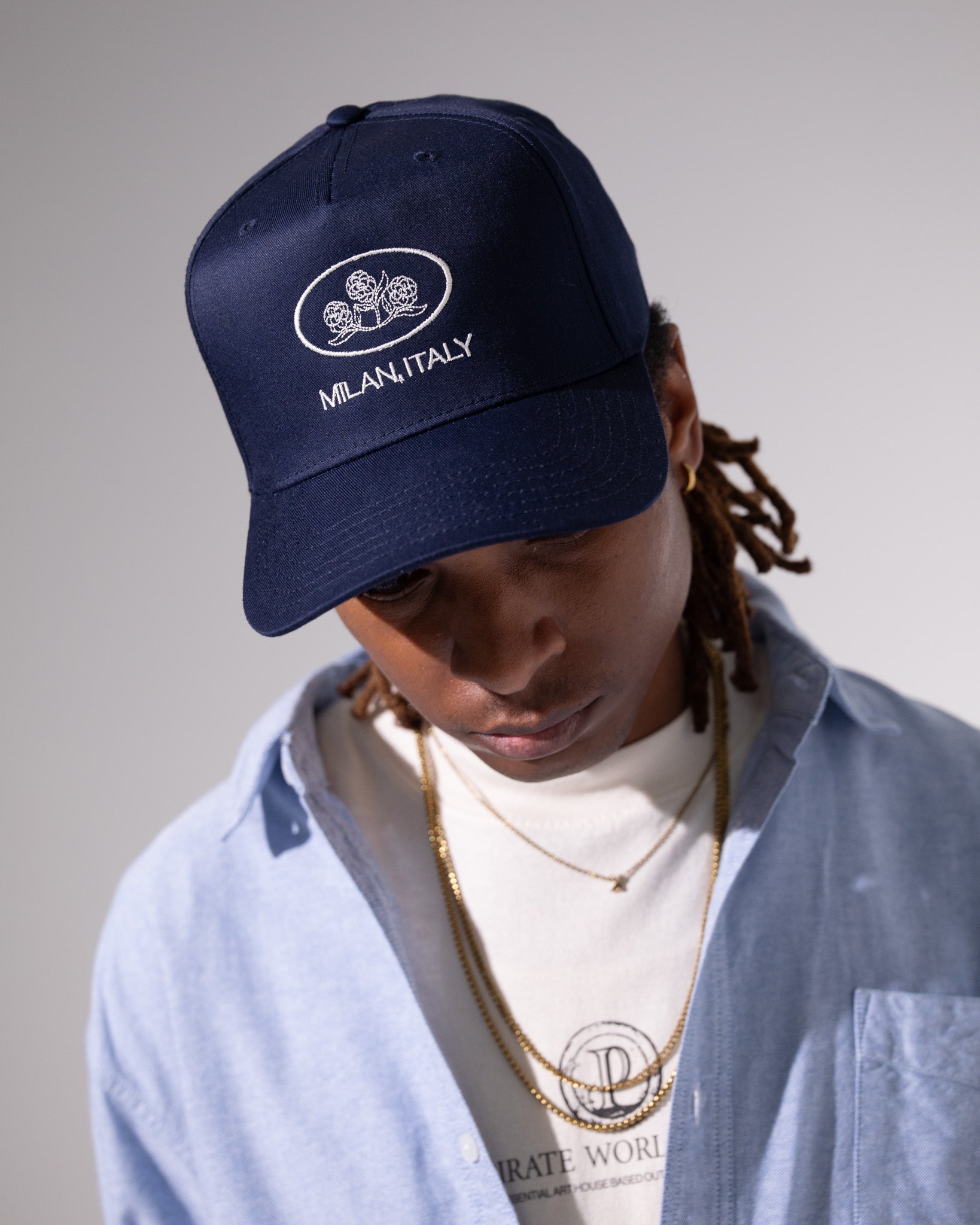 Pirate Milan, Italy Hat (Navy)