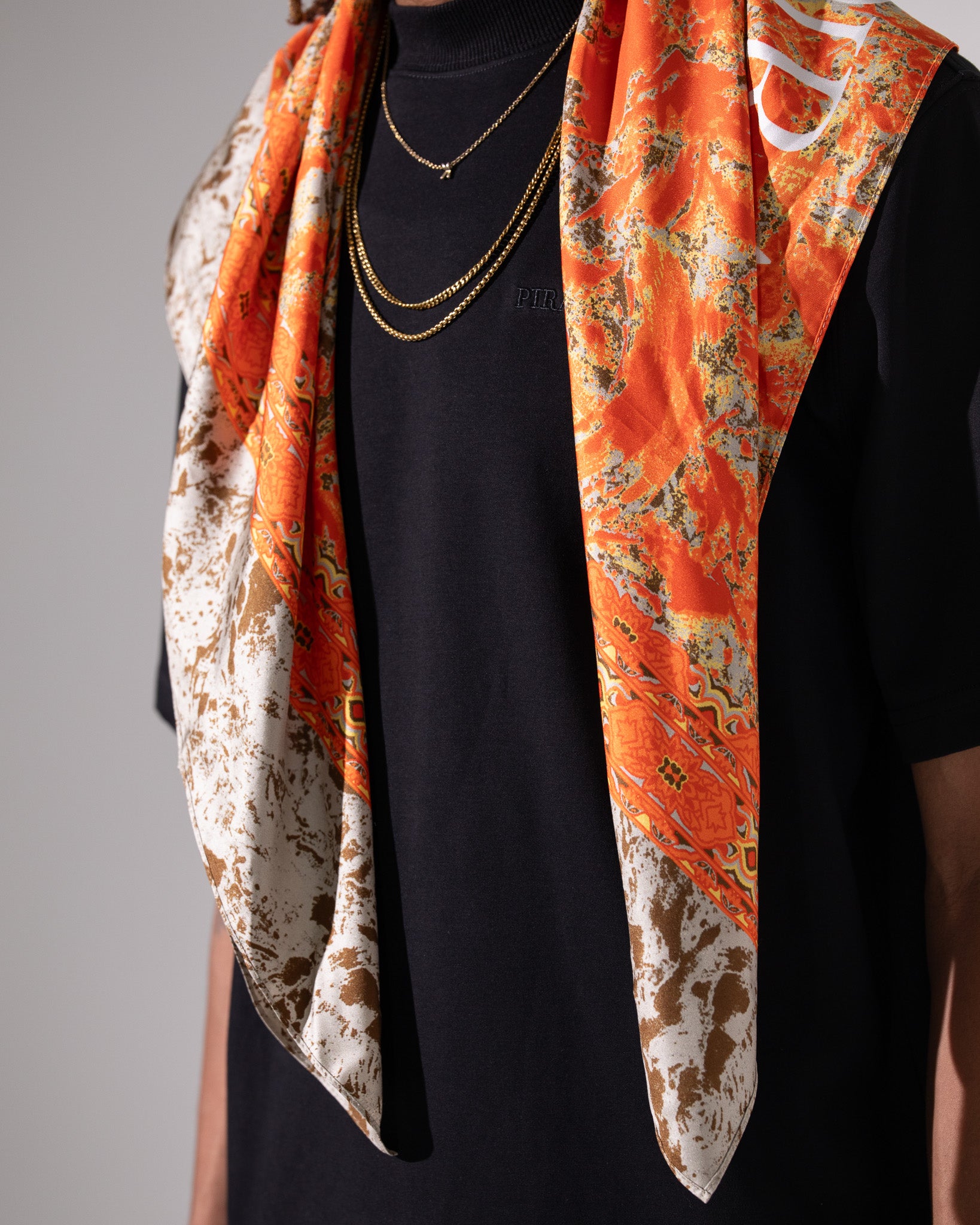 Pirate Palazzo Rosso Silk Bandana (Oversized)