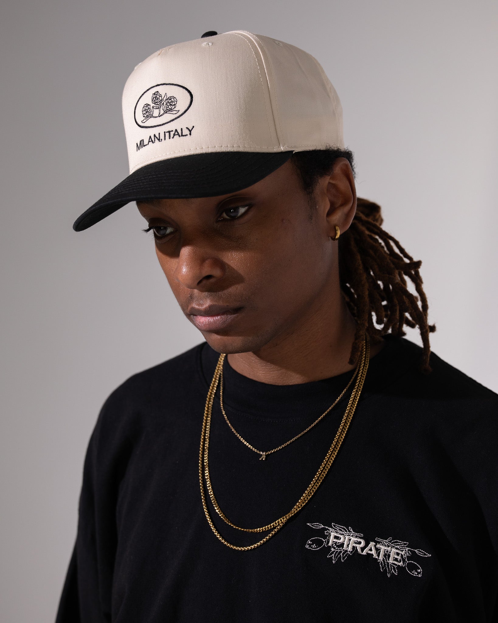 Pirate Milan, Italy Hat (Cream/Black)