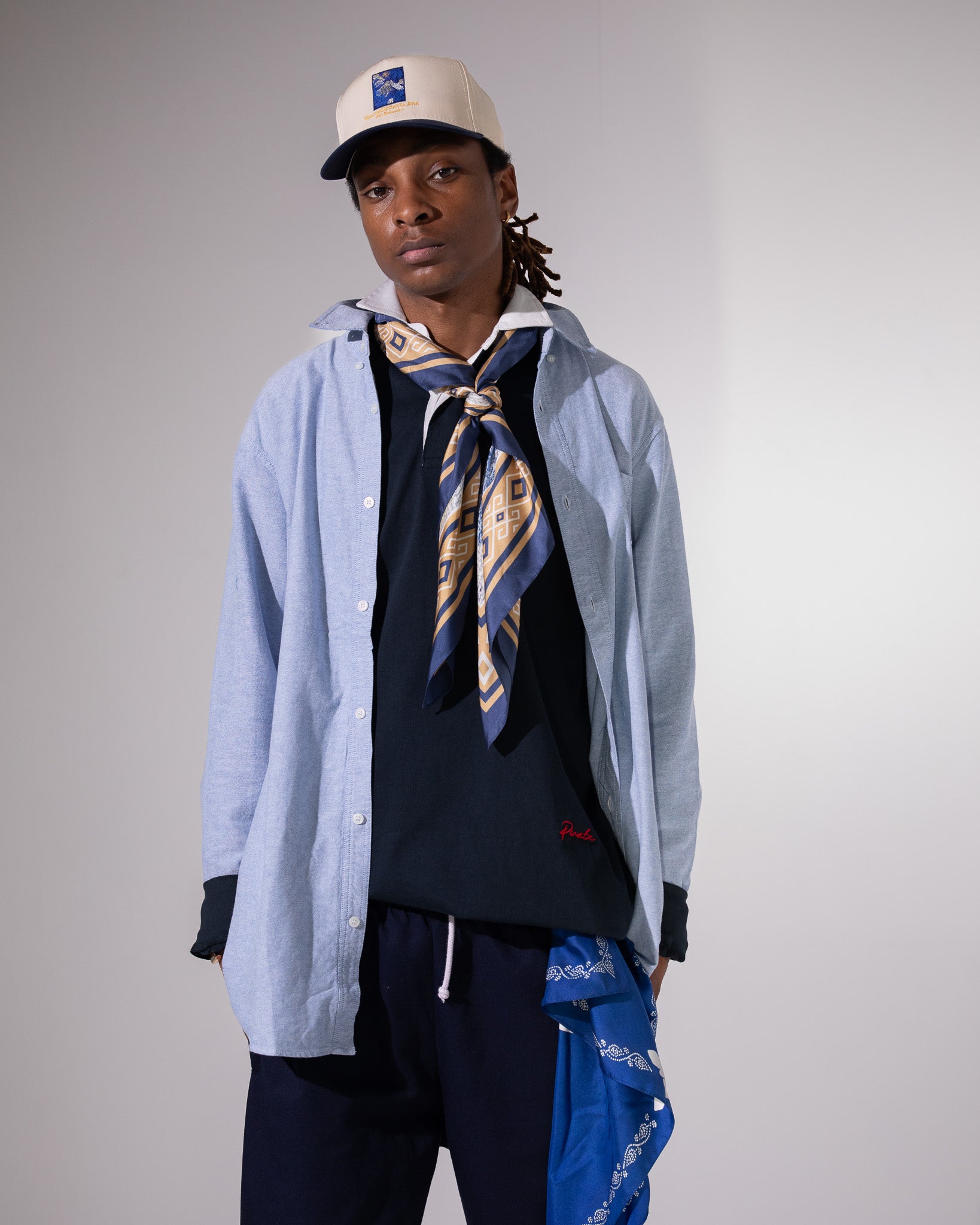 Pirate Leopard Camo Silk Bandana (Oversized)