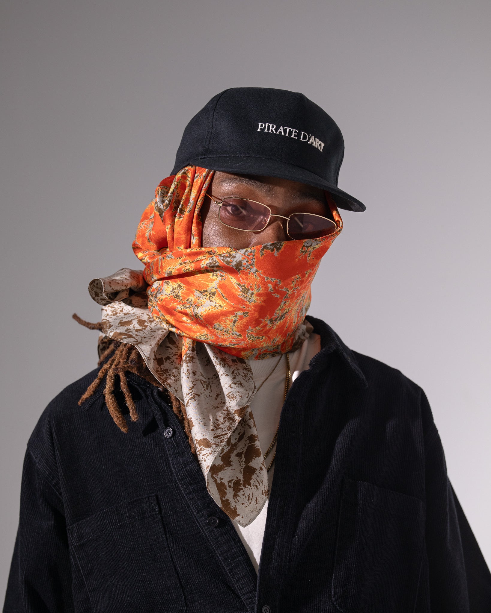 Pirate Palazzo Rosso Silk Bandana (Oversized)