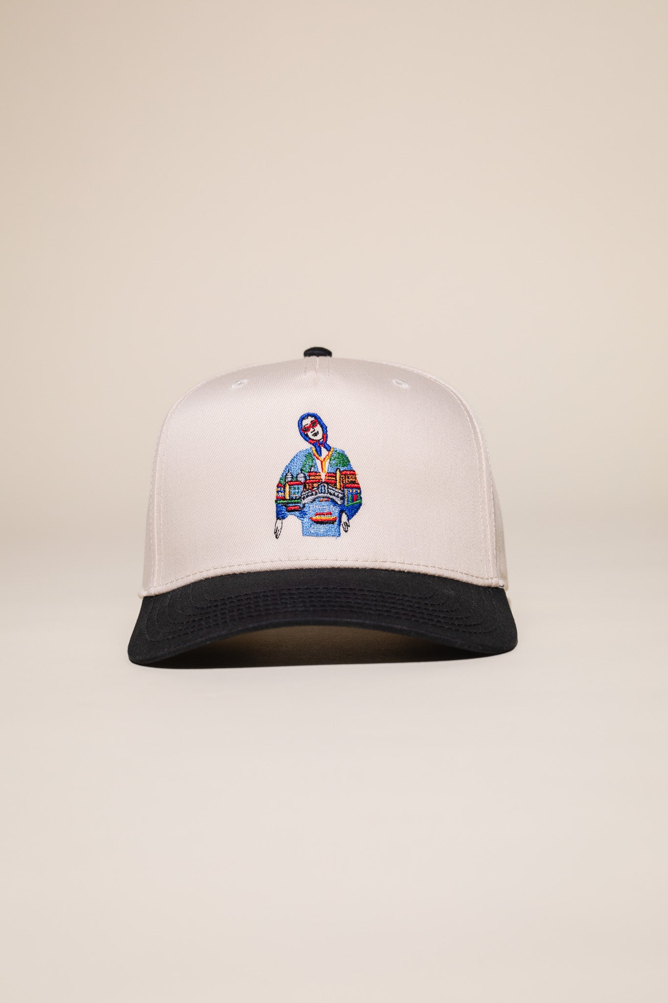 Pirate Babushka in the Summer Hat (Cream/Black)