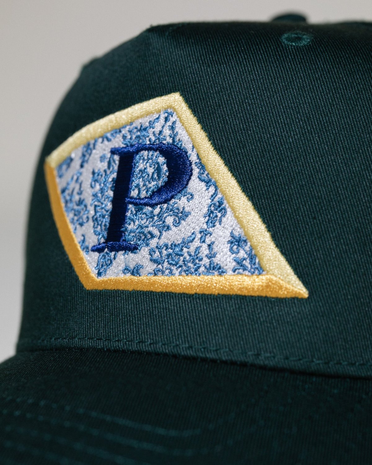Pirate Floral P Hat (Forest Green)