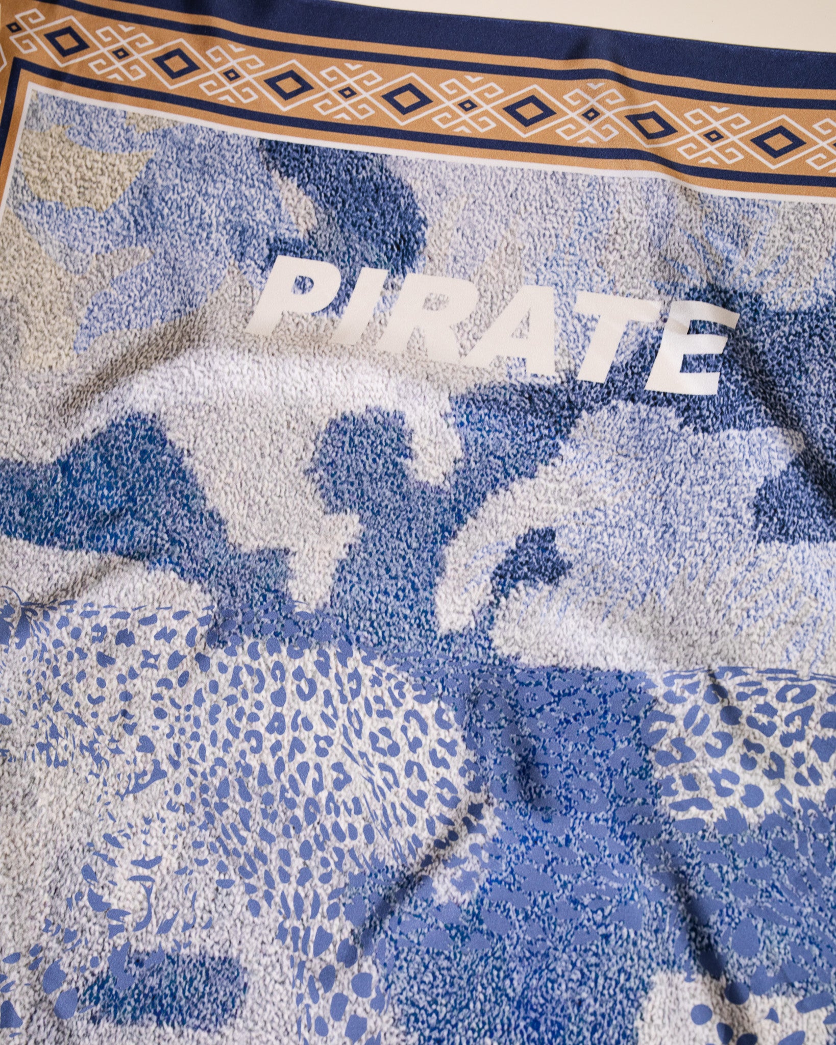 Pirate Leopard Camo Silk Bandana (Oversized)