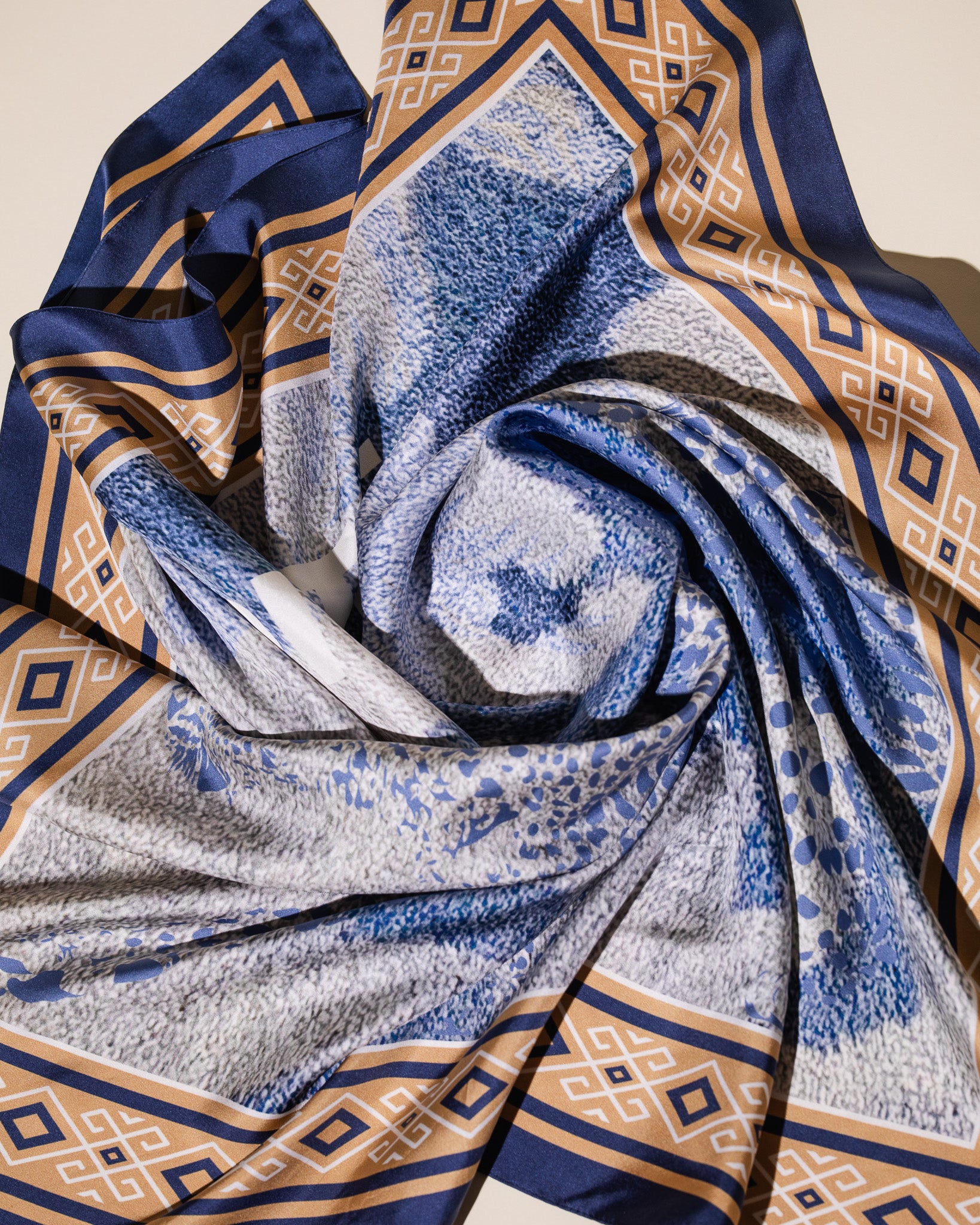 Pirate Leopard Camo Silk Bandana (Oversized)