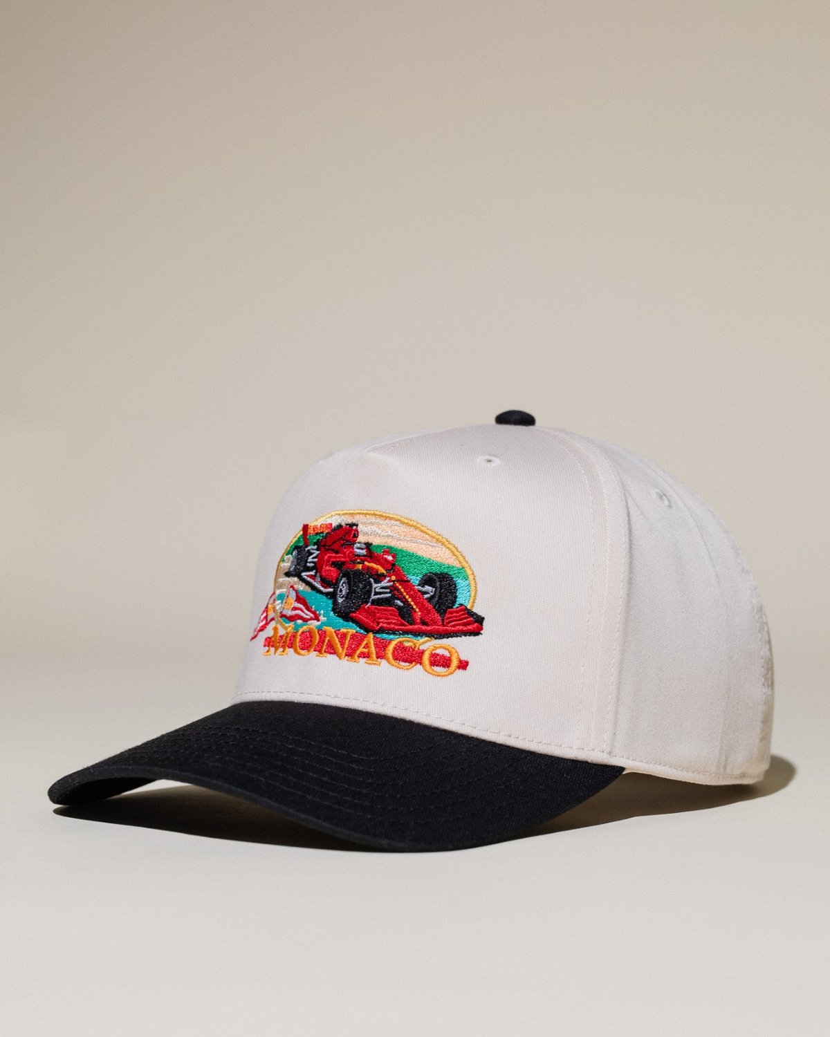 Pirate Monaco Racing Hat (Cream/Black)