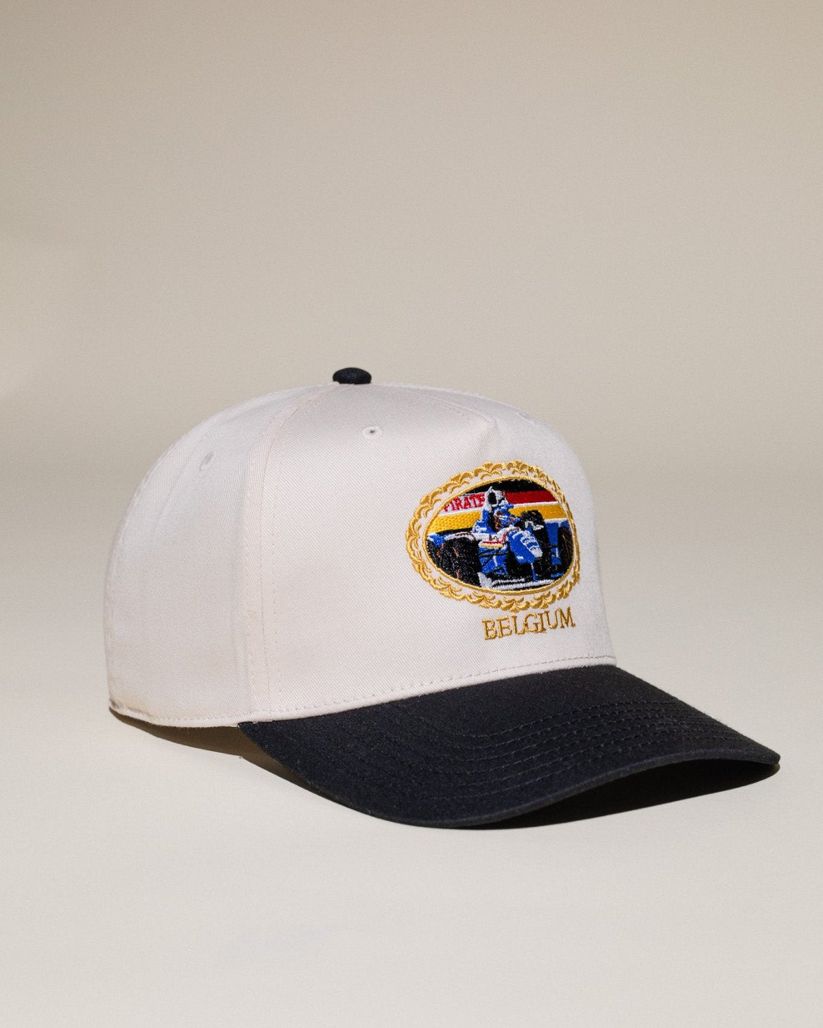 Pirate Belgium Racing Hat (Cream/Black)
