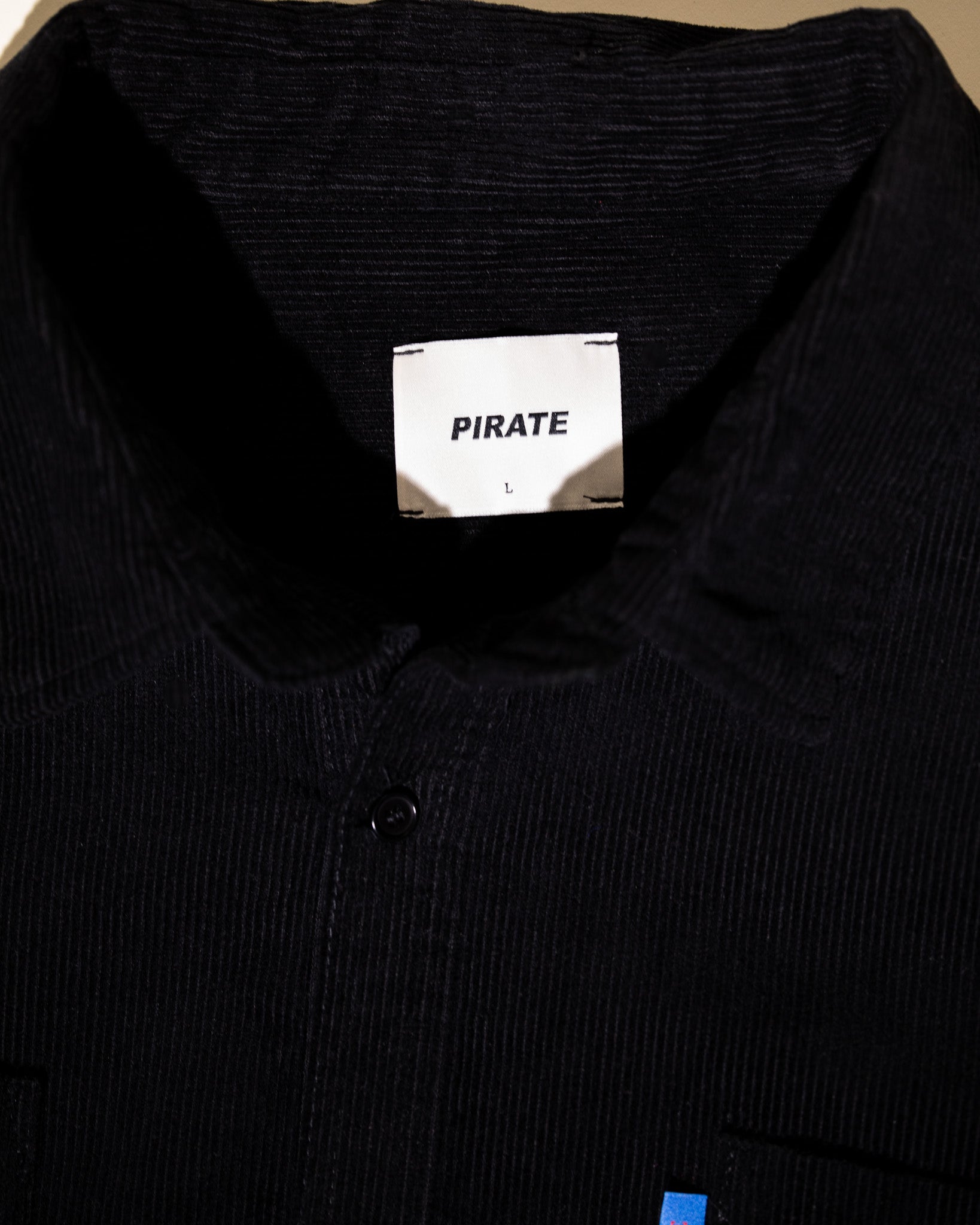 Pirate Corduroy Button Down Shirt (Pirate Black)