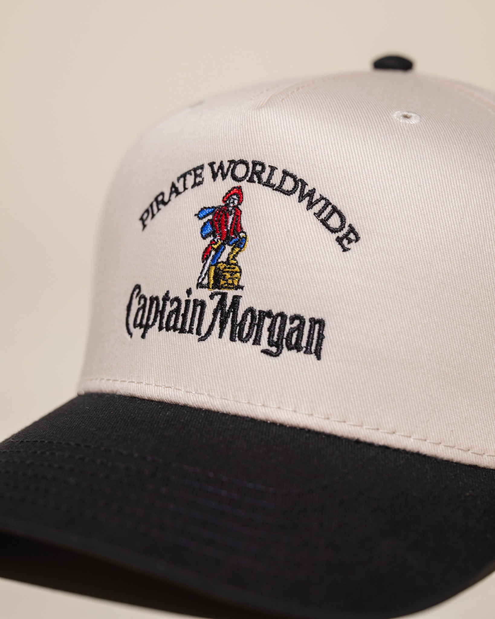 Captain Morgan x Pirate Hat (Cream/Black)
