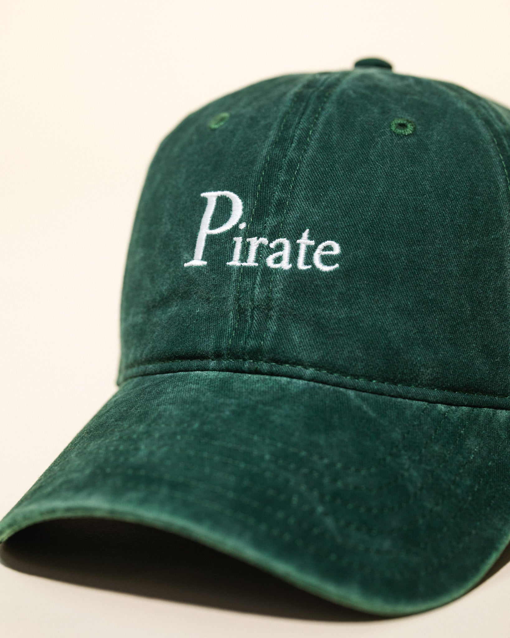 Pirate Branded Dad Hat (Washed Green)