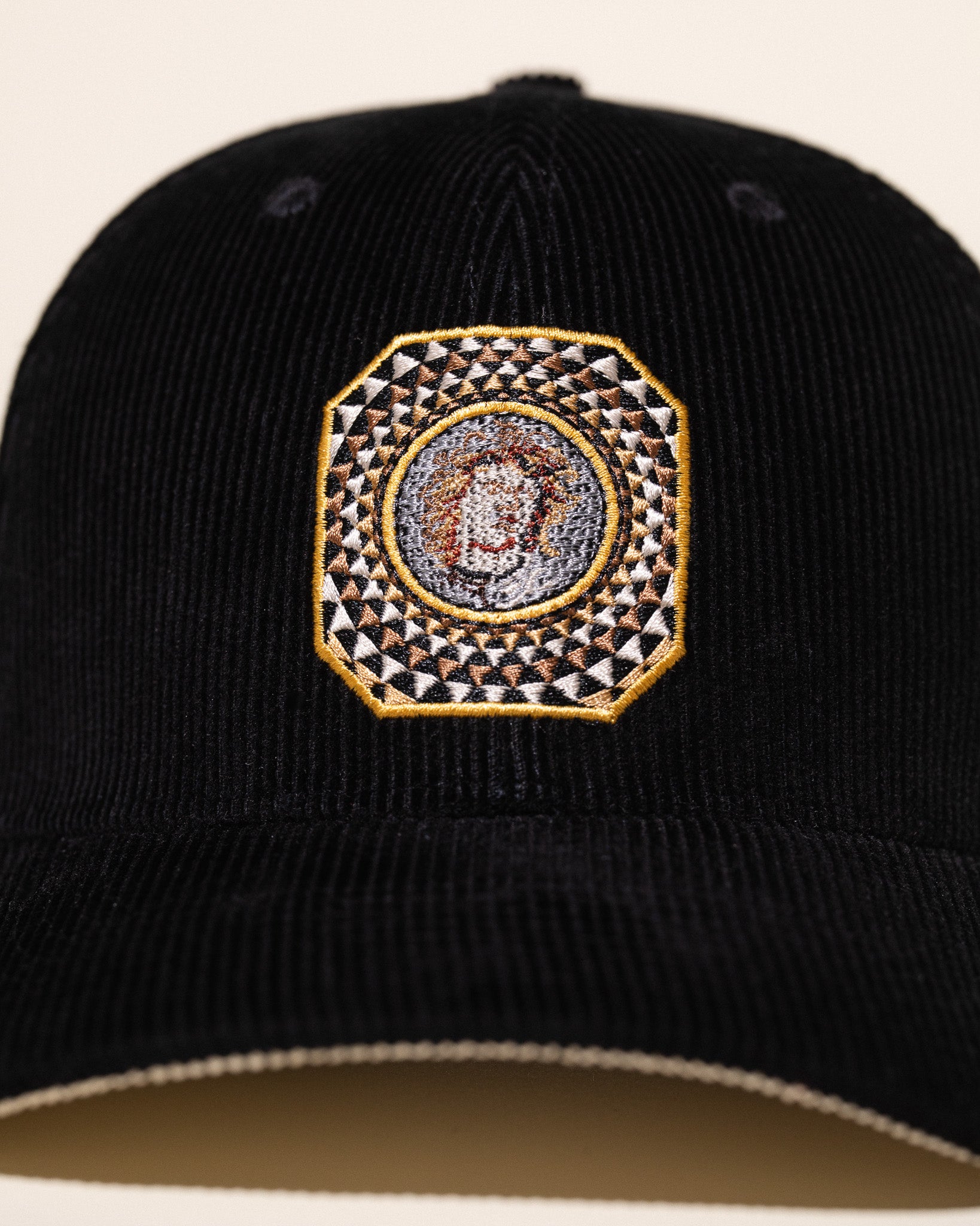 Getty x Pirate Medusa Corduroy Hat (Pirate Black)