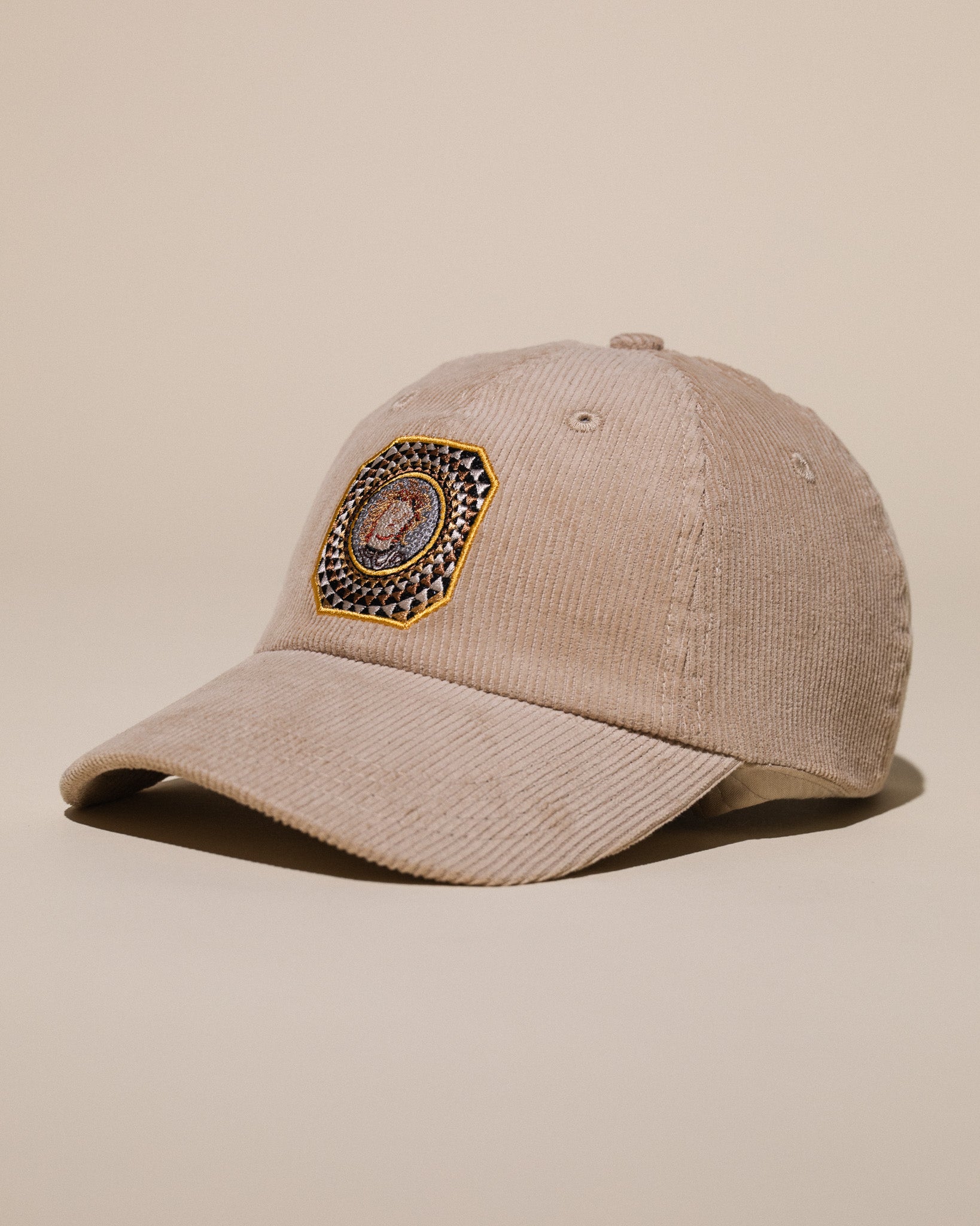 Getty x Pirate Medusa Corduroy Dad Hat (Khaki)