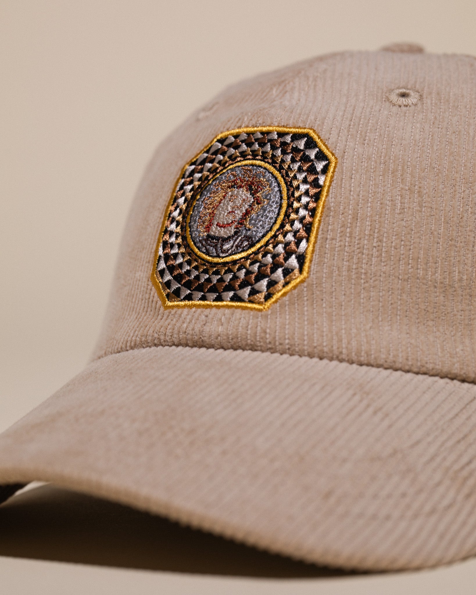 Getty x Pirate Medusa Corduroy Dad Hat (Khaki)