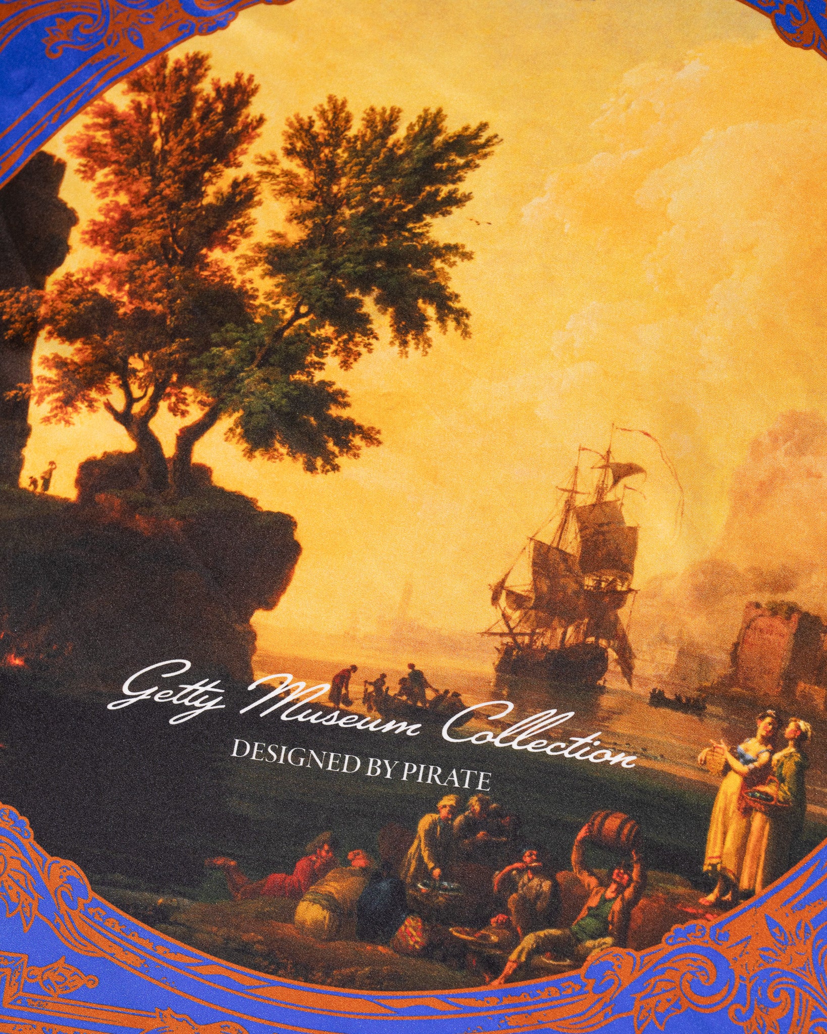 Getty Museum x Pirate Mediterranean Harbor Scene Bandana