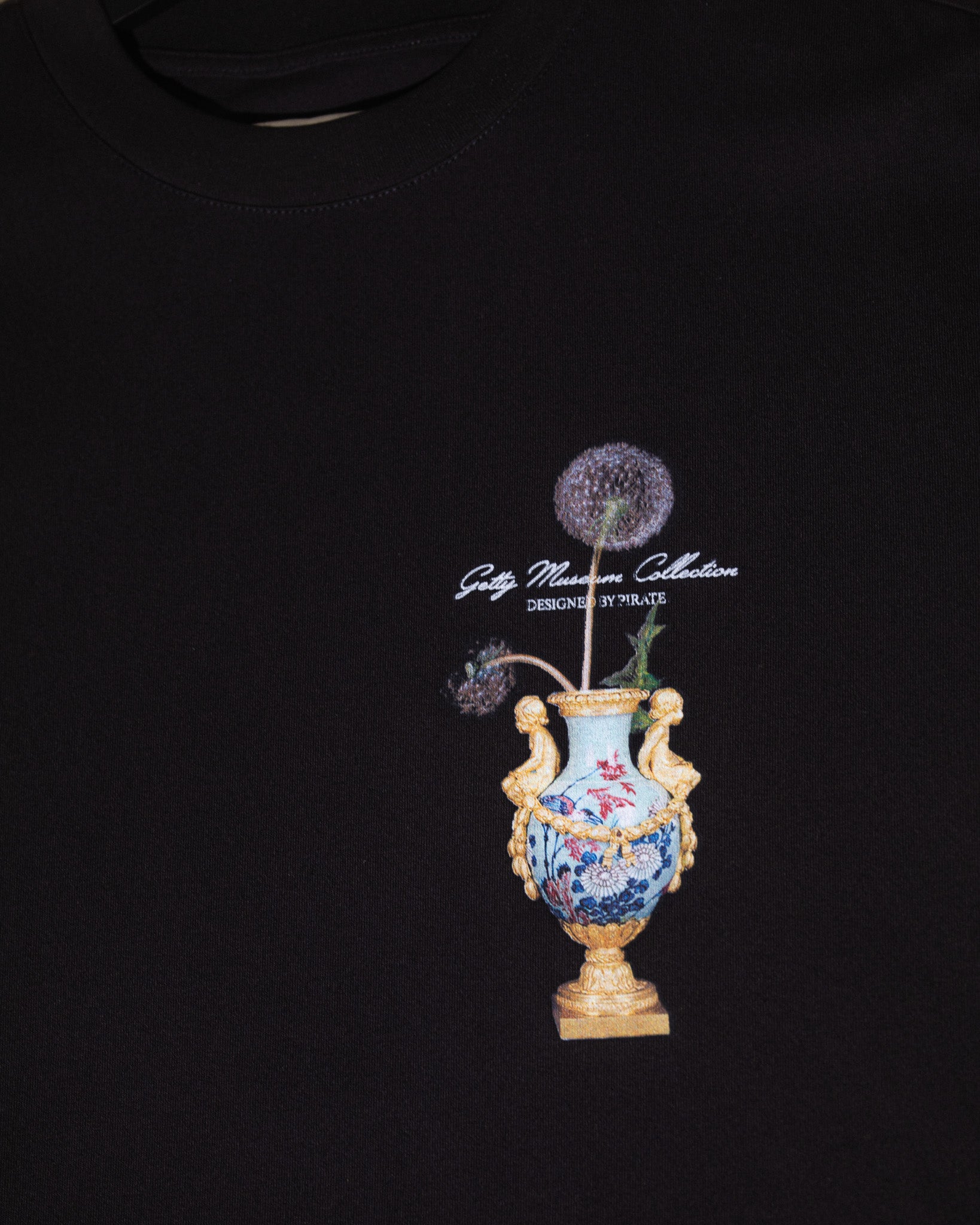 Getty x Pirate Dandelion Vase Tee (Pirate Black)