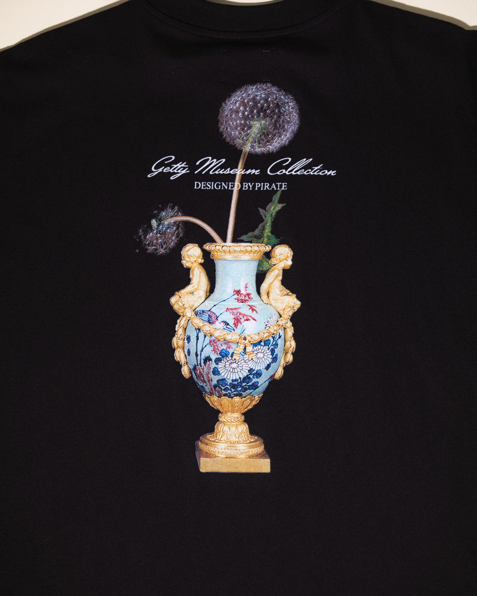 Getty x Pirate Dandelion Vase Tee (Pirate Black)