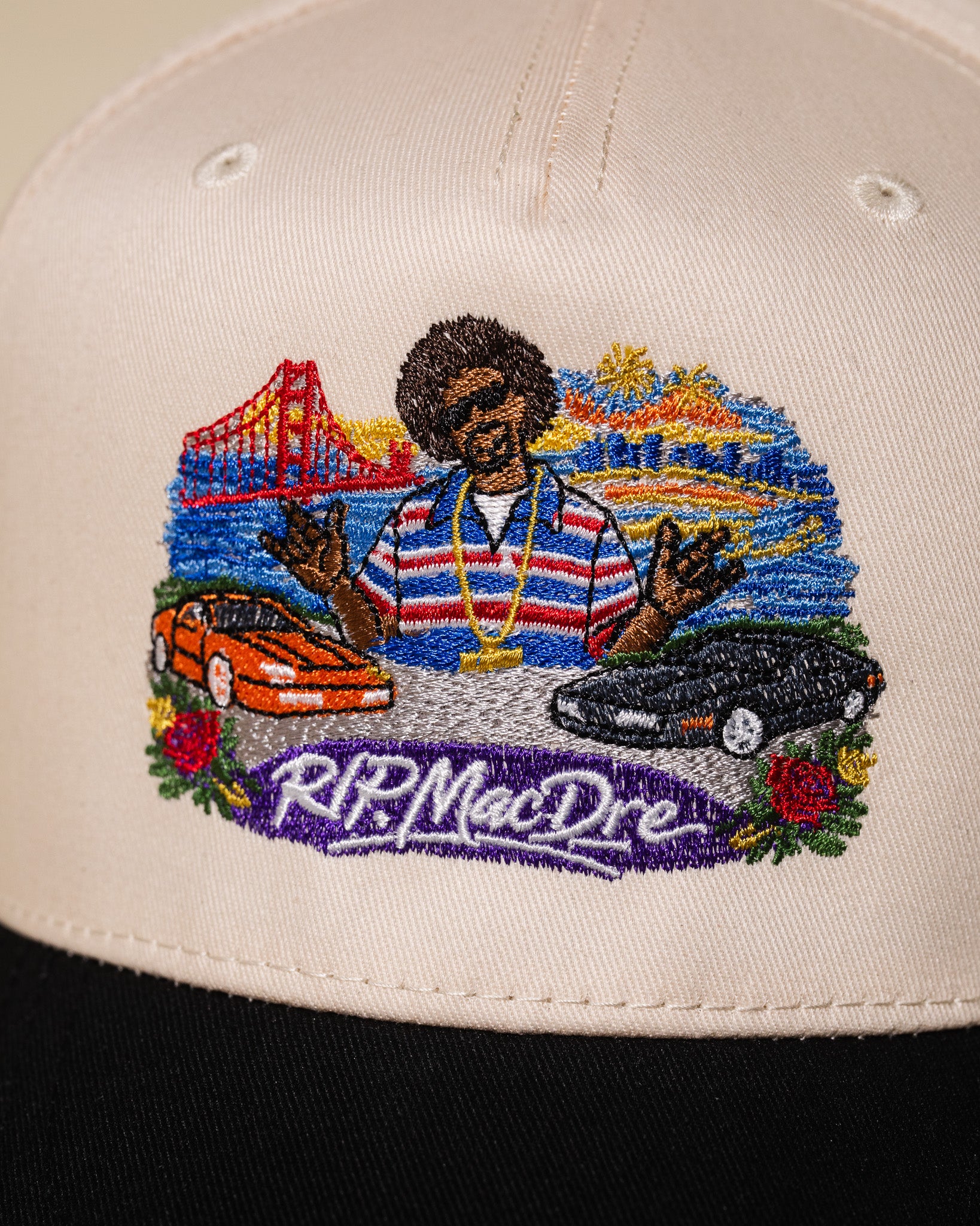 R.I.P. Mac Dre Hat (Cream/Black)