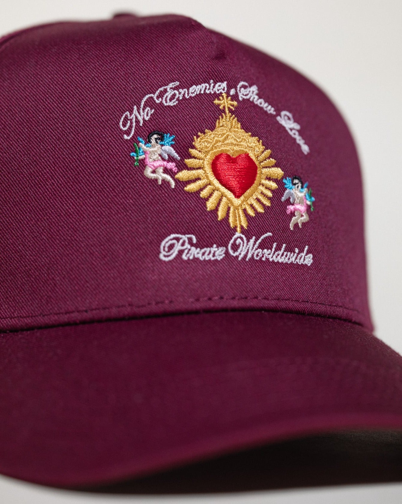 Pirate No Enemies, Show Love Hat (Merlot)