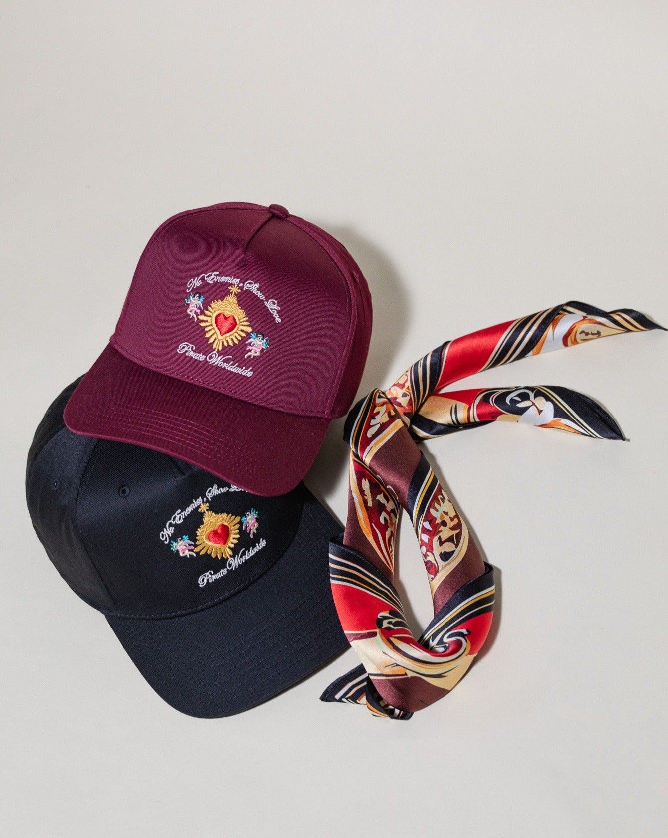 Pirate No Enemies, Show Love Hat (Merlot)