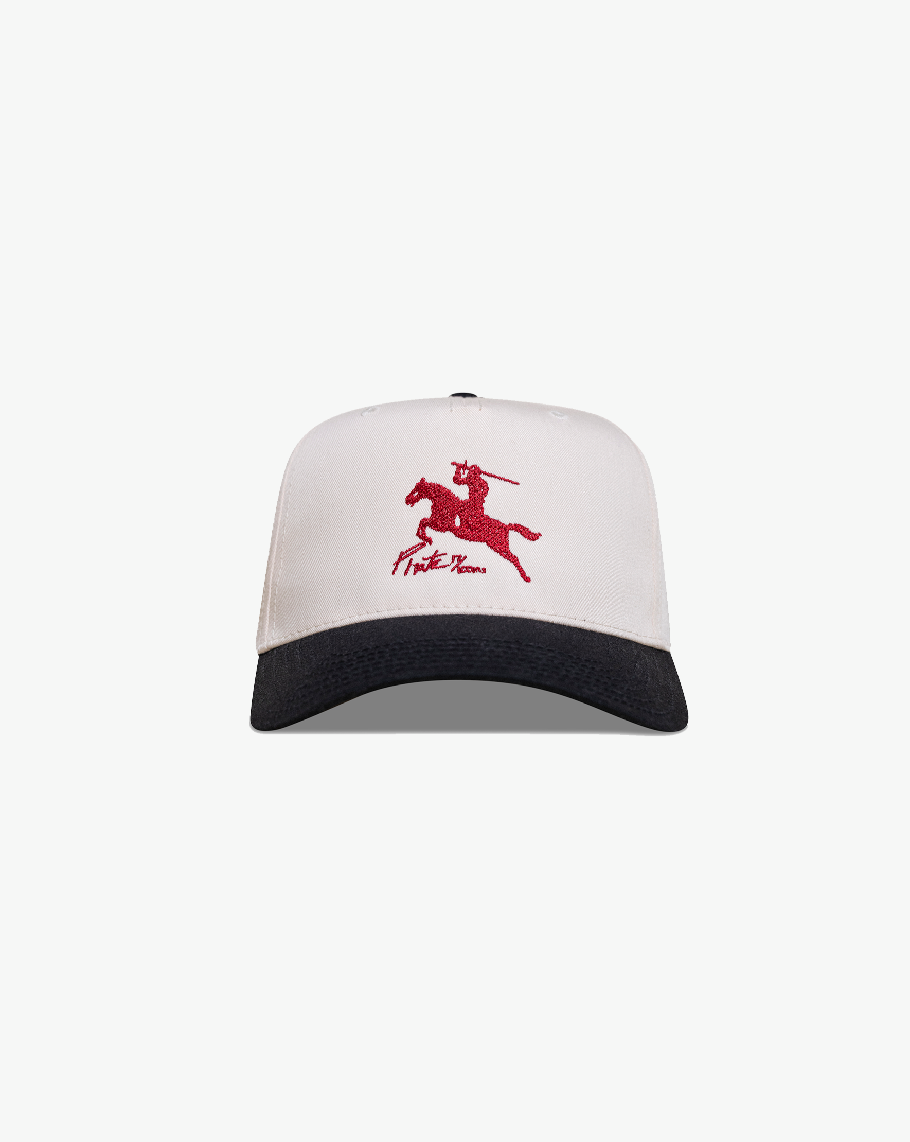 Pirate By Any Means Hat Merlot Stitching (Cream/Black)