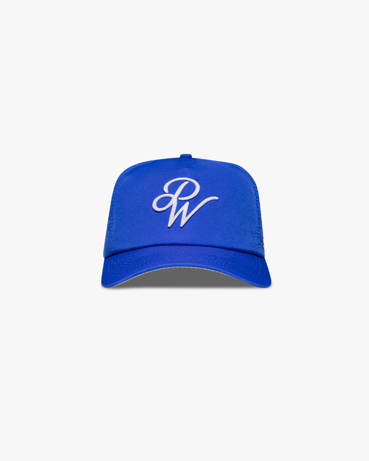 Pirate "PW" Chain Stitch Nylon Hat (Ocean Blue)
