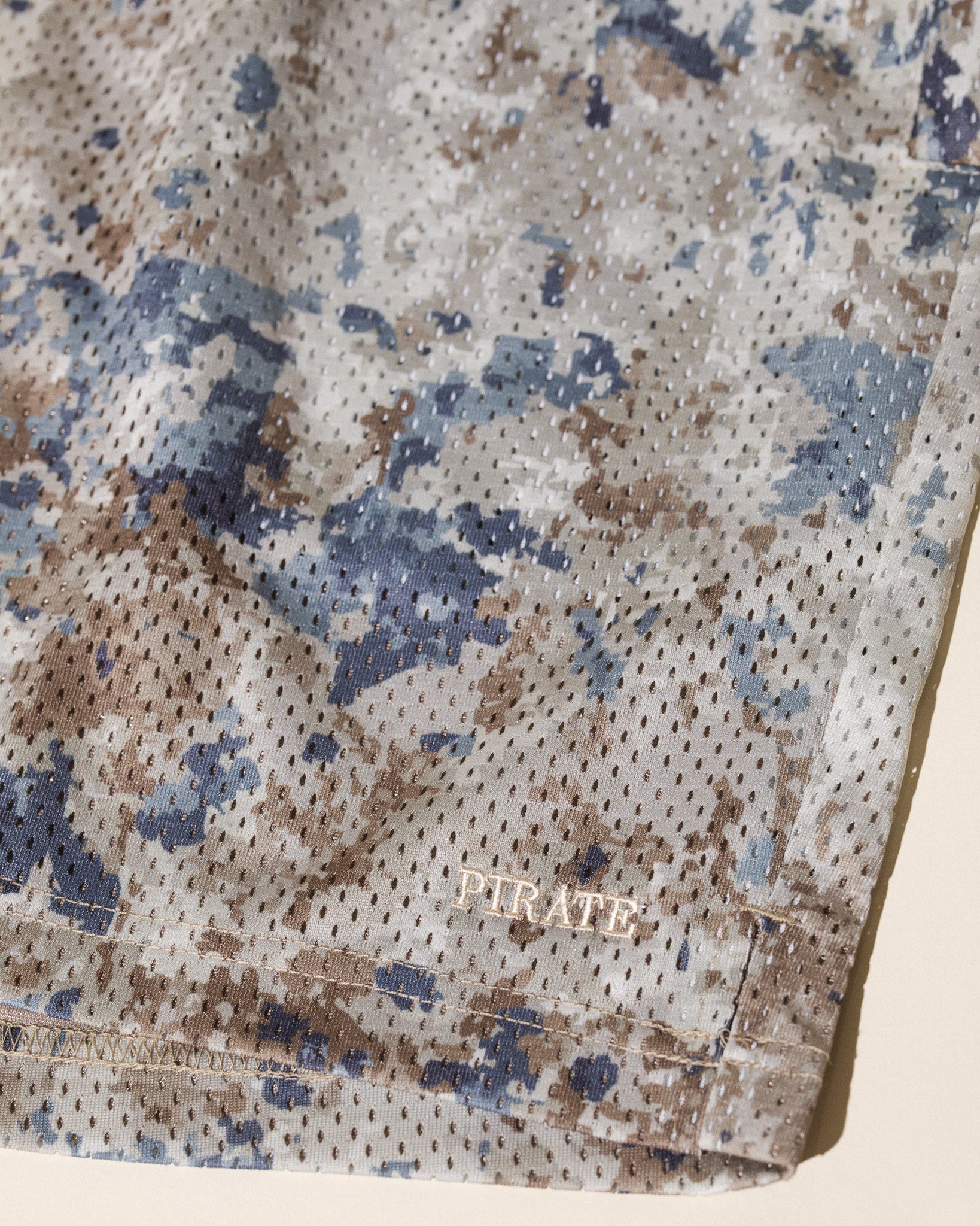 Pirate Hilltop Printed Mesh Short (Blue Marble)