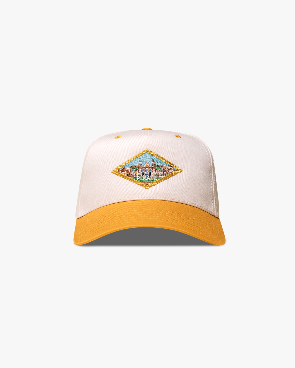 Pirate Diamond Castle Hat (Cream/Canary Yellow)