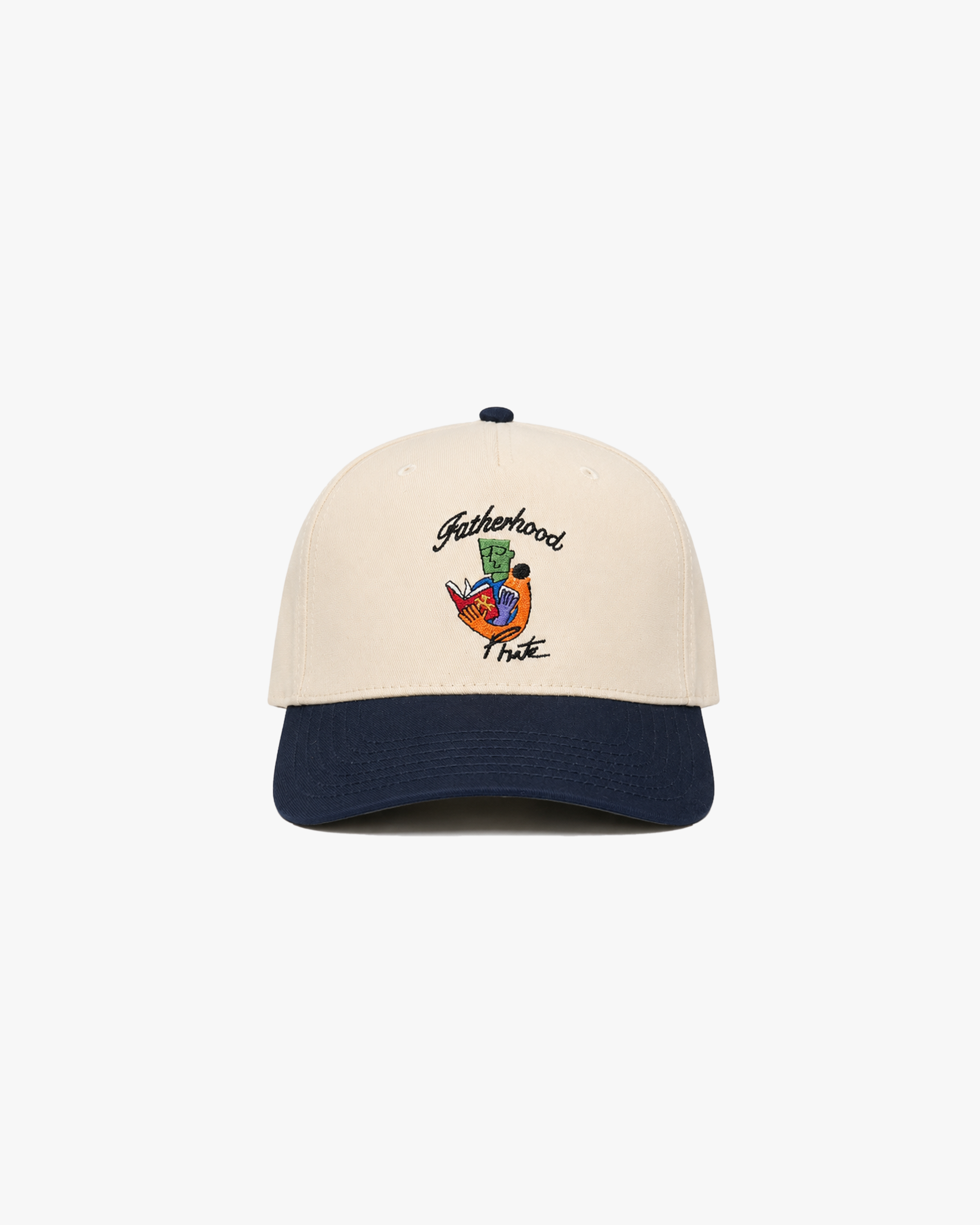 Fathers Day Hat (Cream/Navy)
