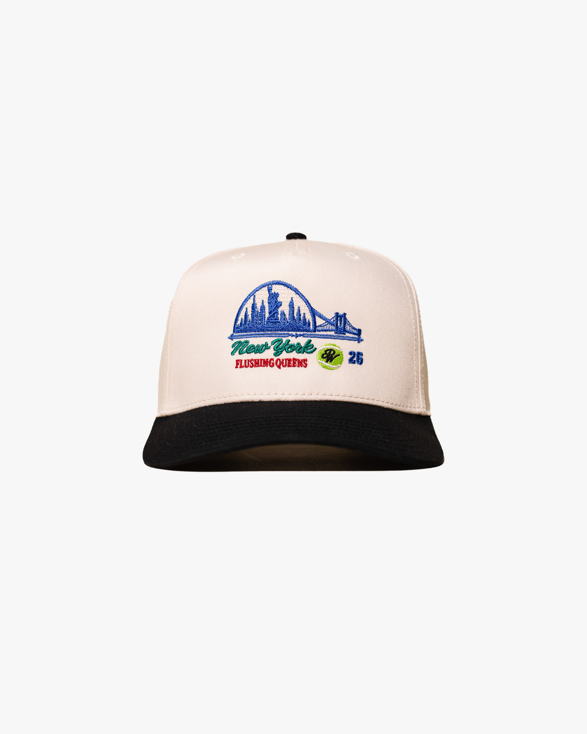 Queens Tennis Hat (Cream/Black)