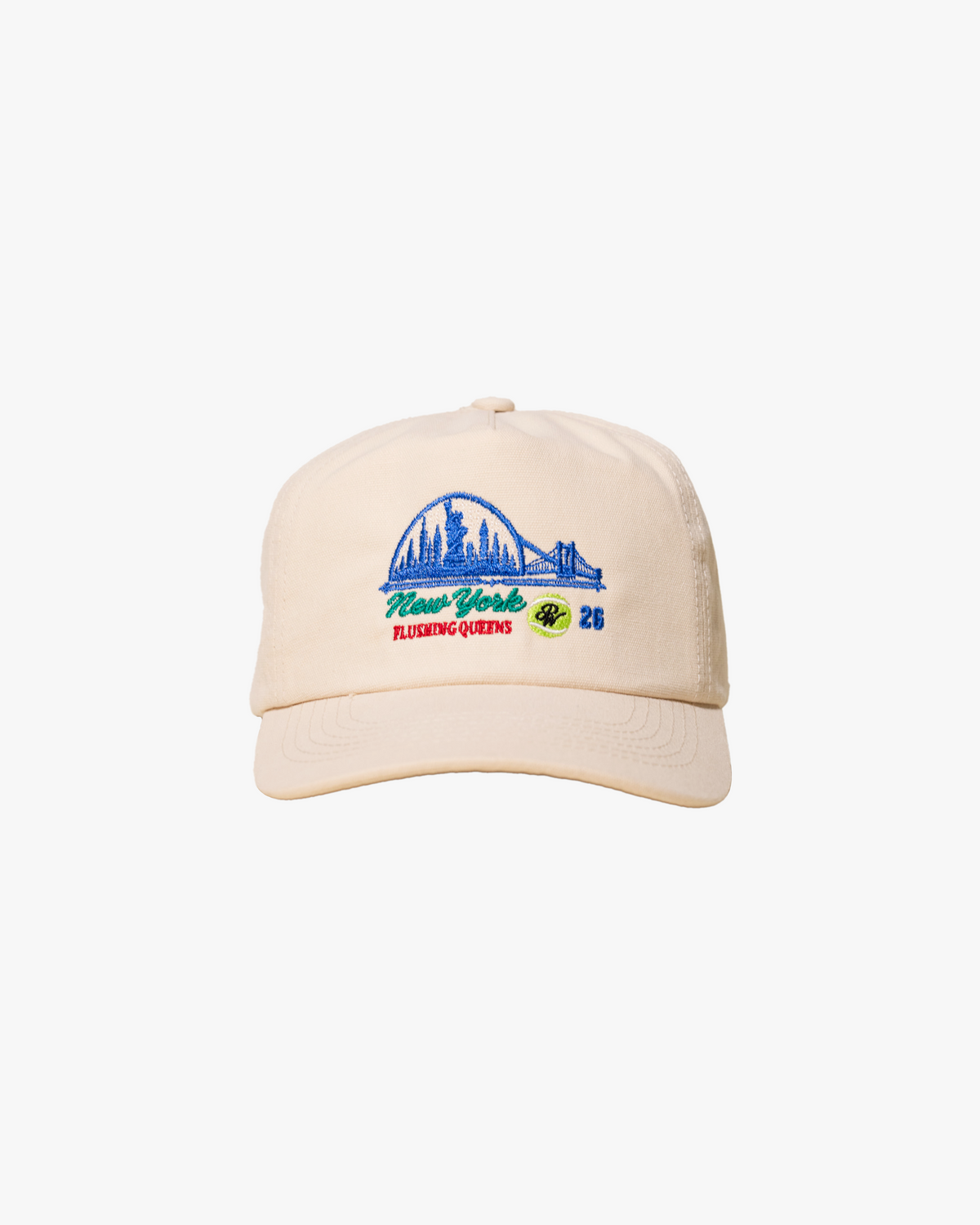 Queens Tennis Vintage Hat (Cream)