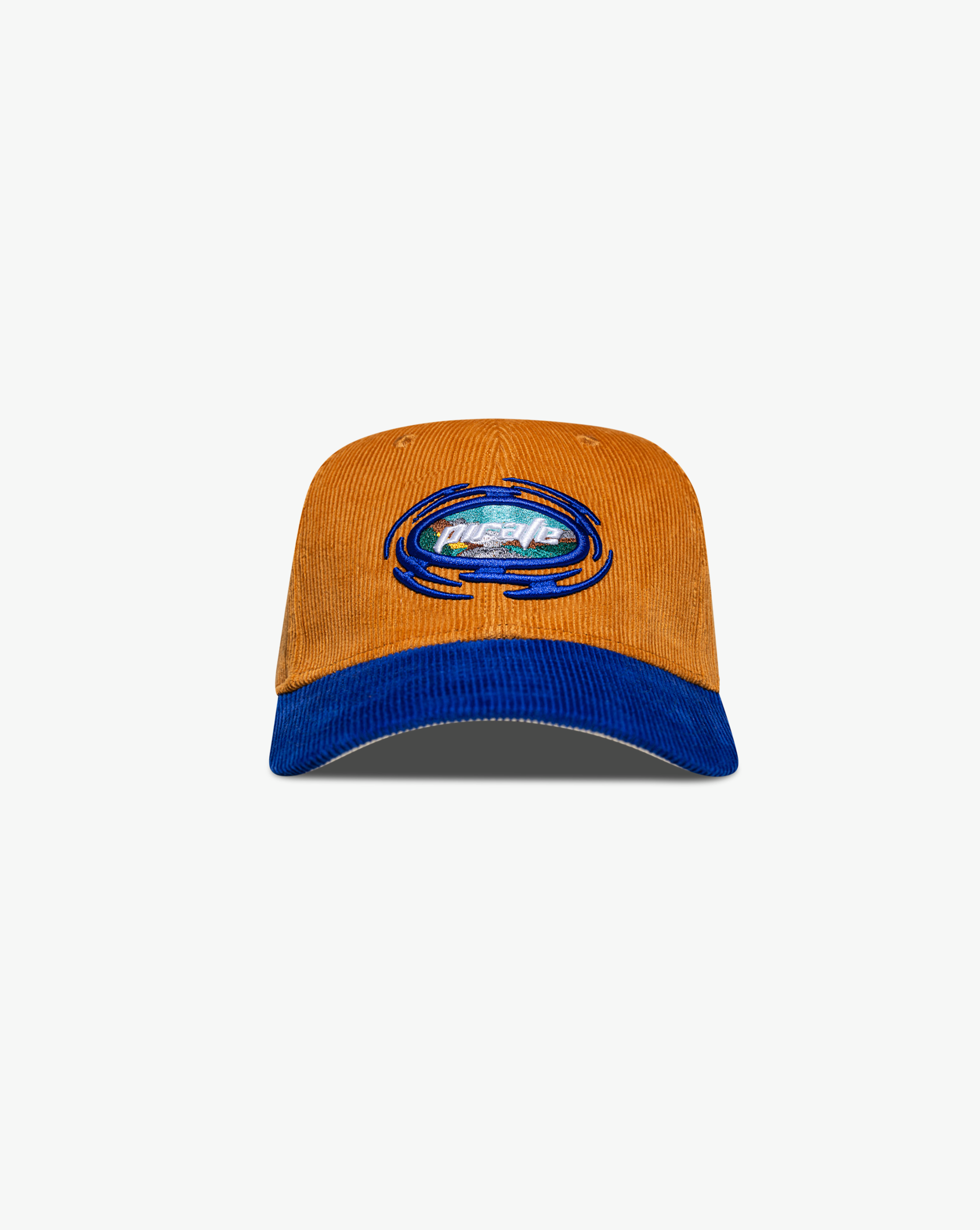 Pirate Cyclone Corduroy Hat (Blue/Vintage Gold)