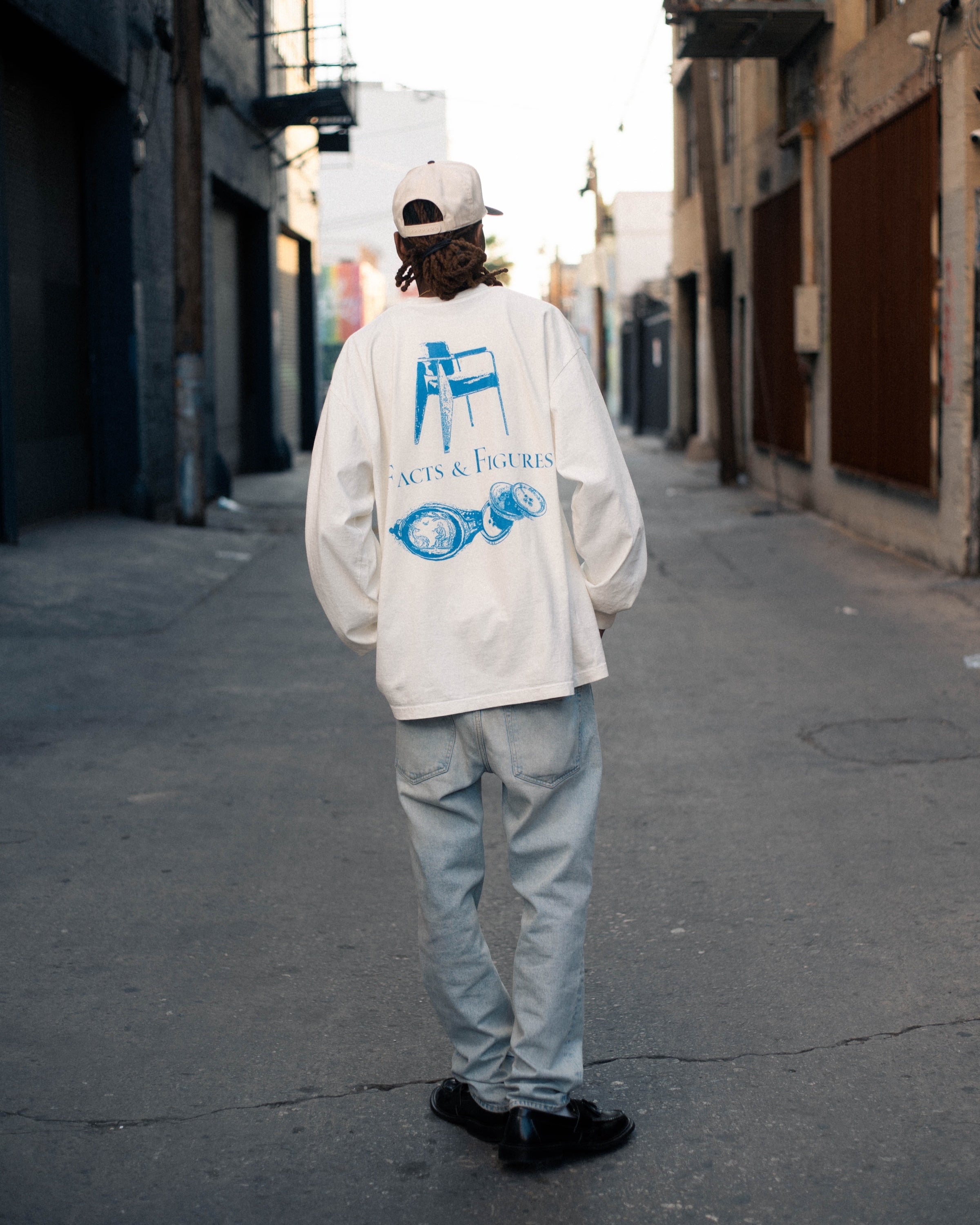 Pirate Facts & Figures LS Tee (Off White)