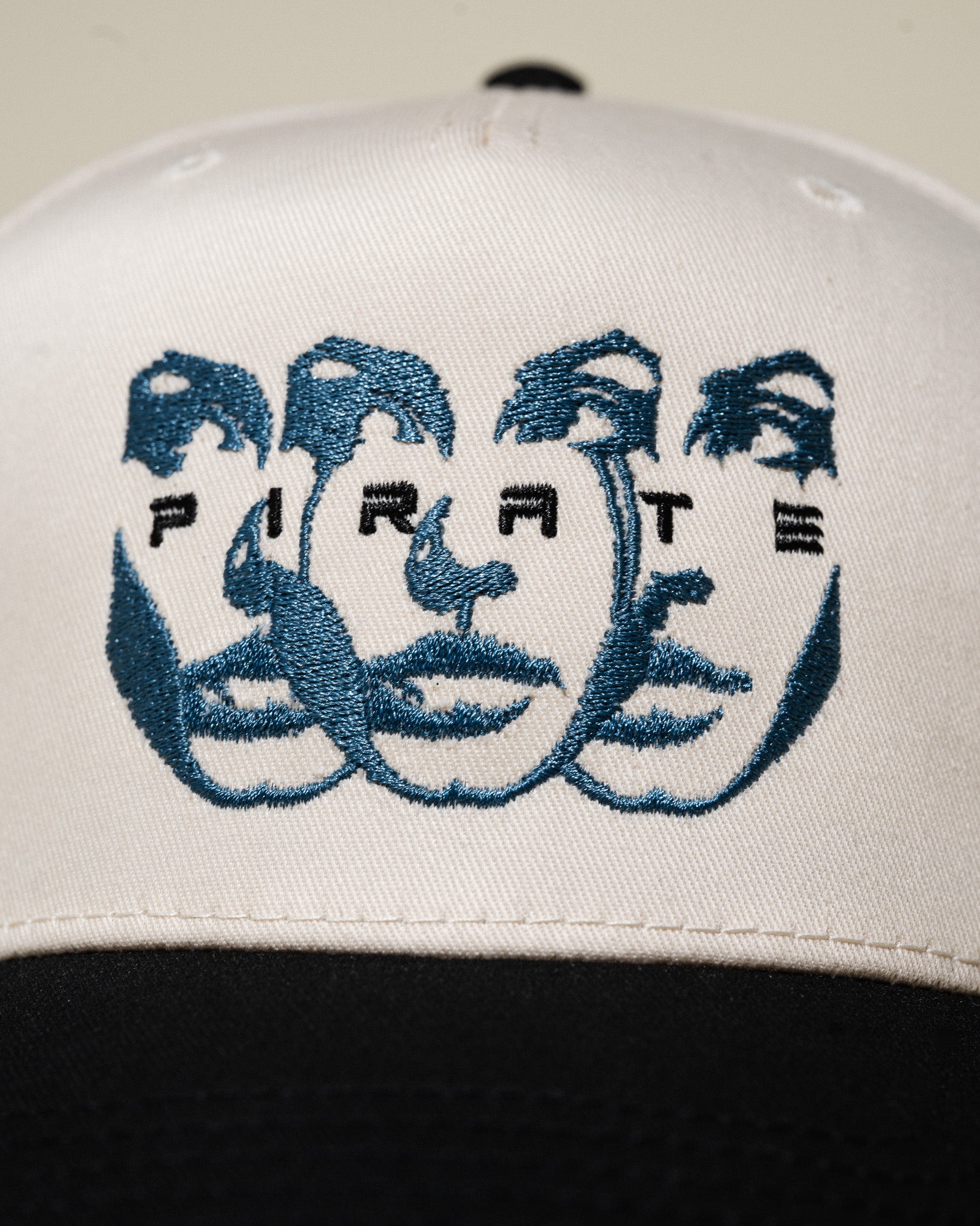 Pirate Faces Hat (Cream/Black)