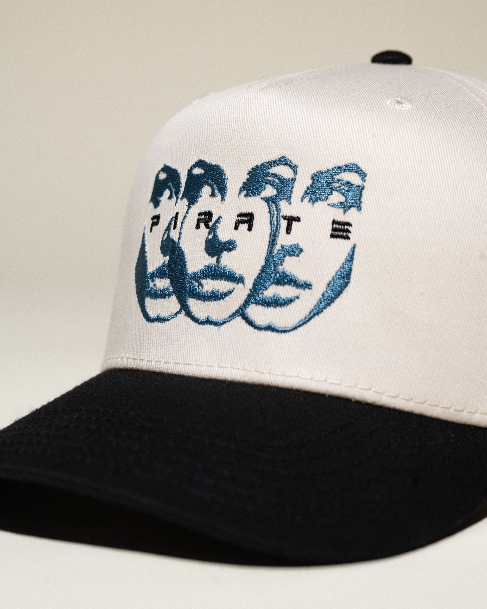 Pirate Faces Hat (Cream/Black)