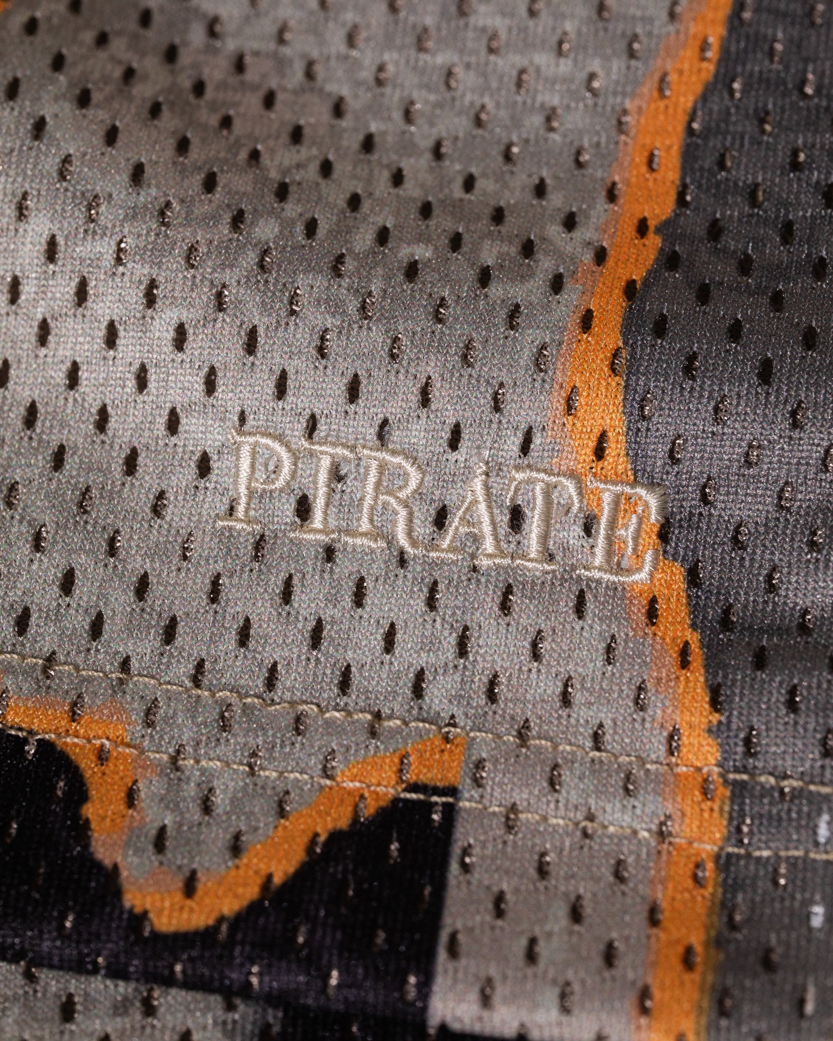 Pirate Hilltop Printed Mesh Short (Volcano Stone)