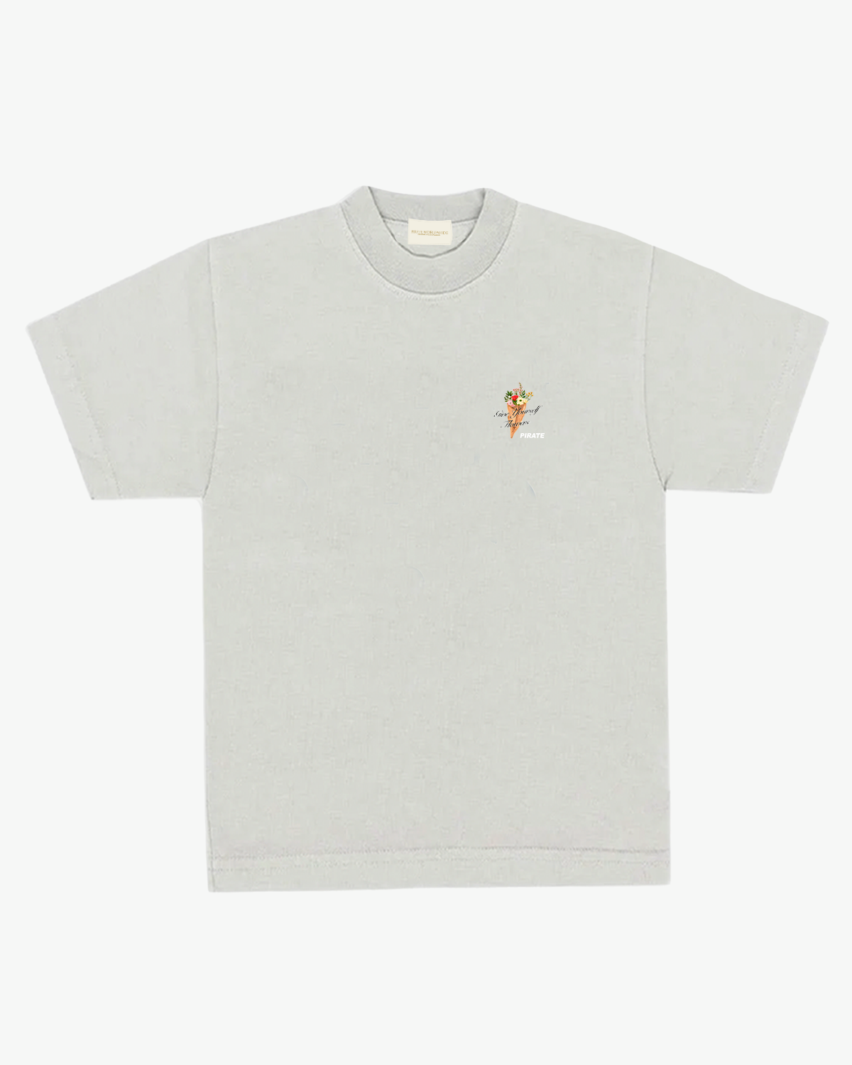 Pirate Give Yourself Flowers SS Tee (Off-White)