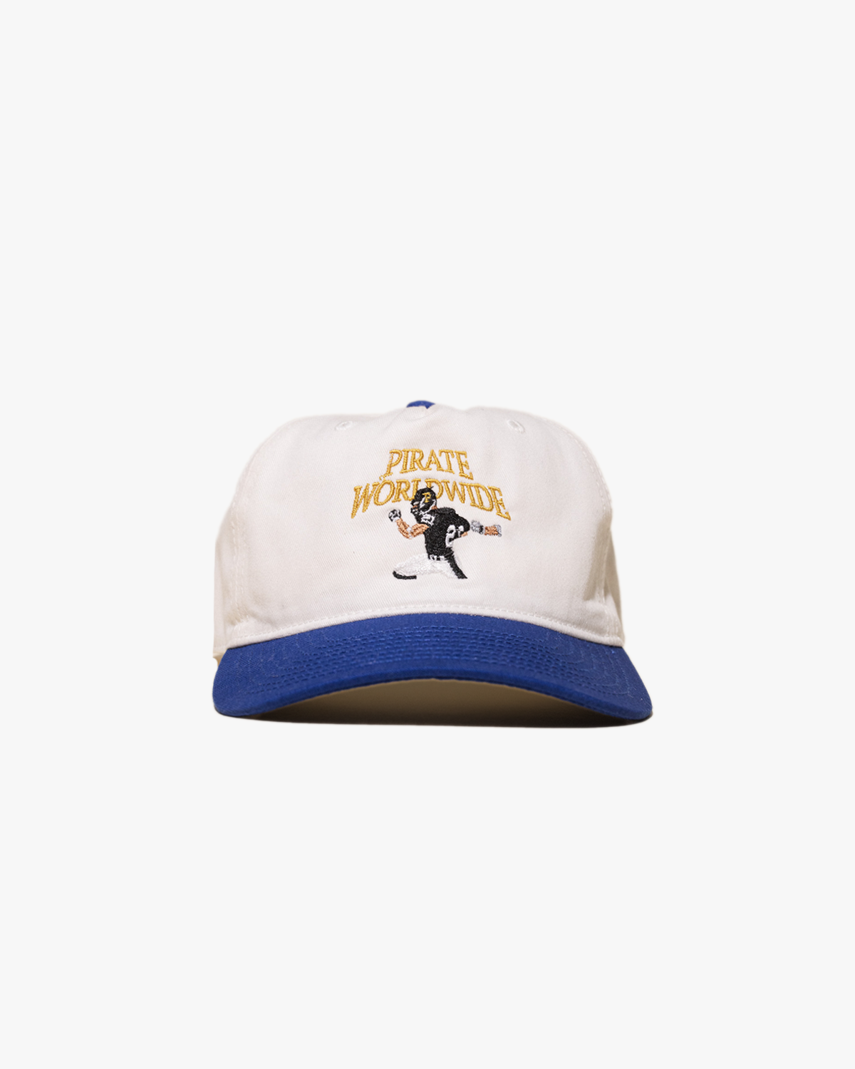 By Any Means Football Hat (Off White/Blue)