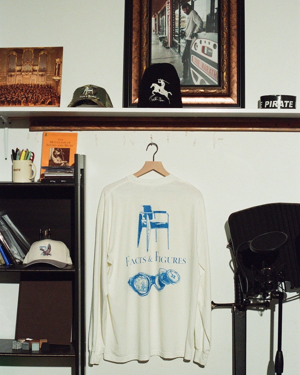 Pirate Facts & Figures LS Tee (Off White)