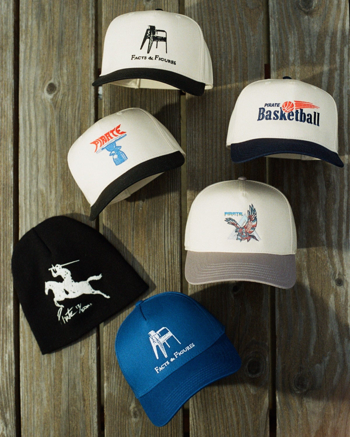Pirate Facts & Figures Hat (Cream/Black)