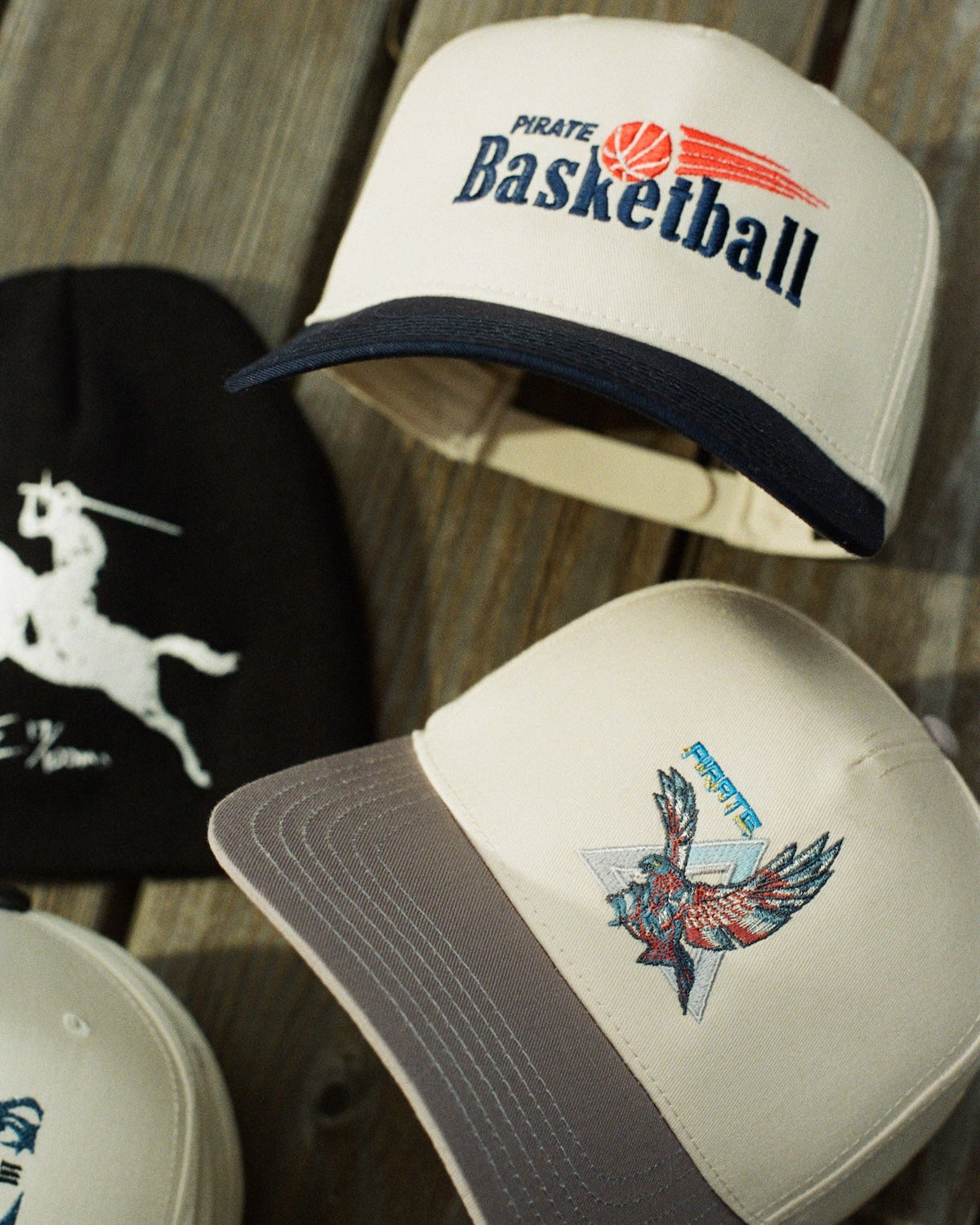 Pirate Falcon Hat (Cream/Grey)