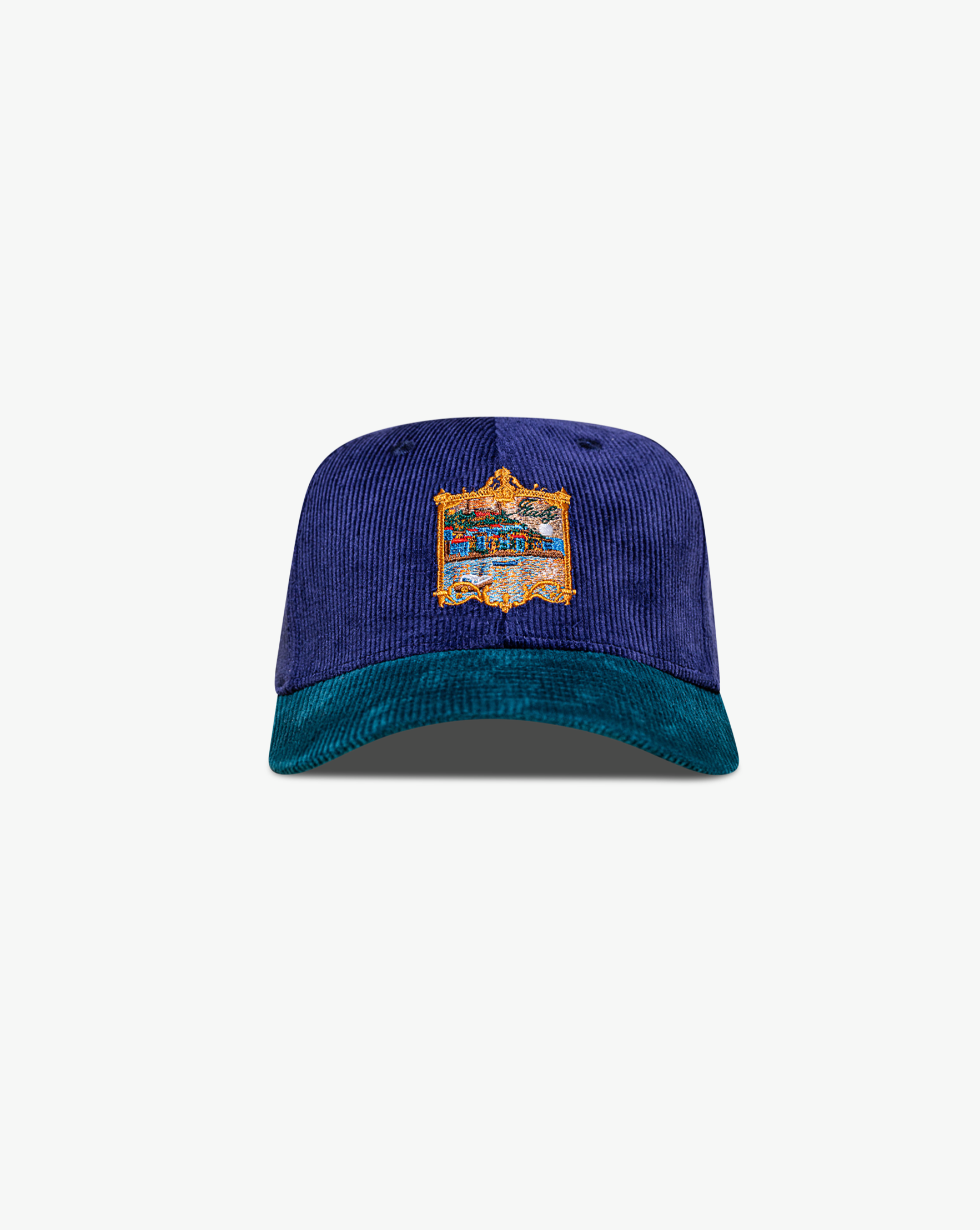 Pirate Italy Corduroy Hat (Lake Como Navy/Green)
