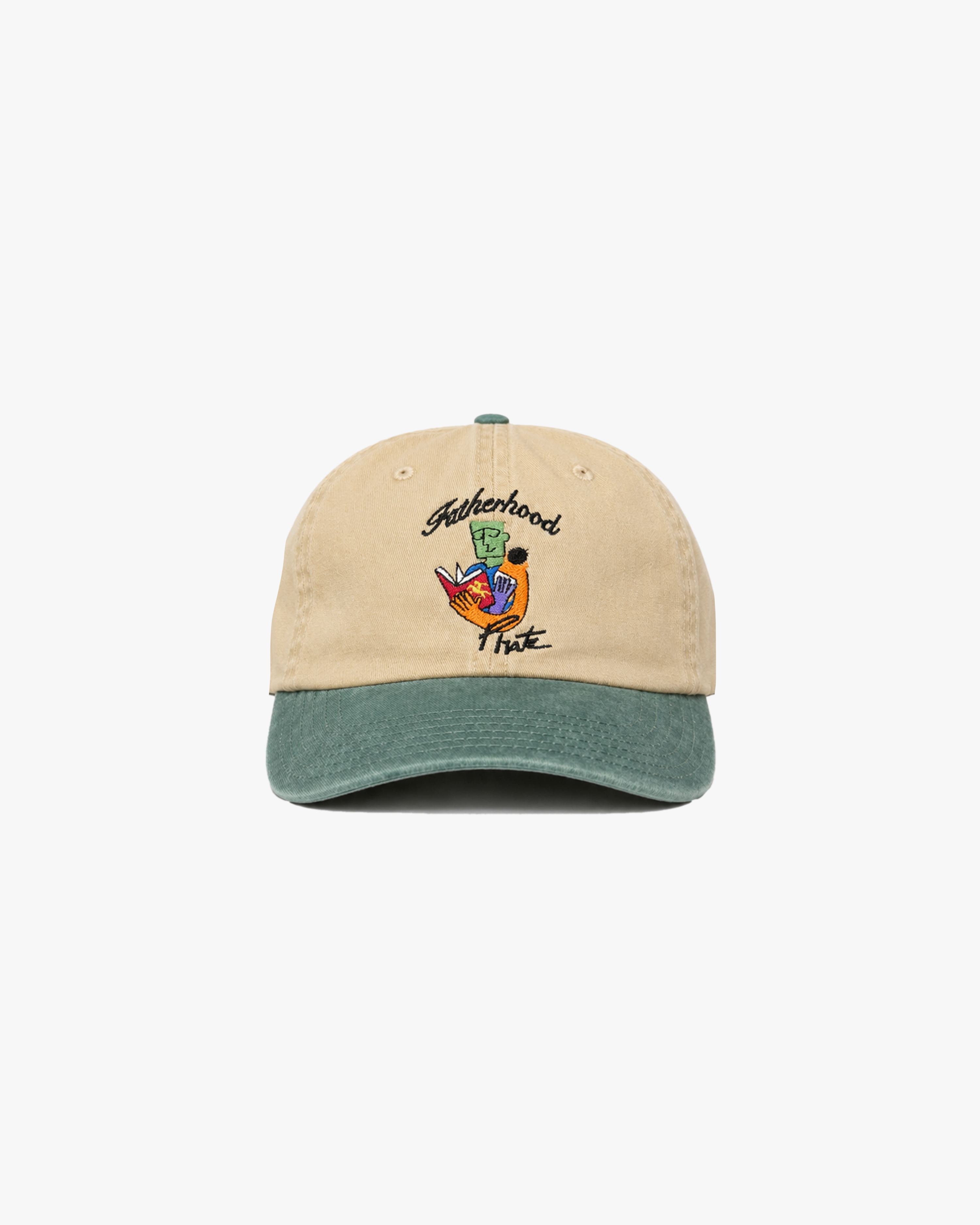Fathers Day Dad Hat (Beige/Green)