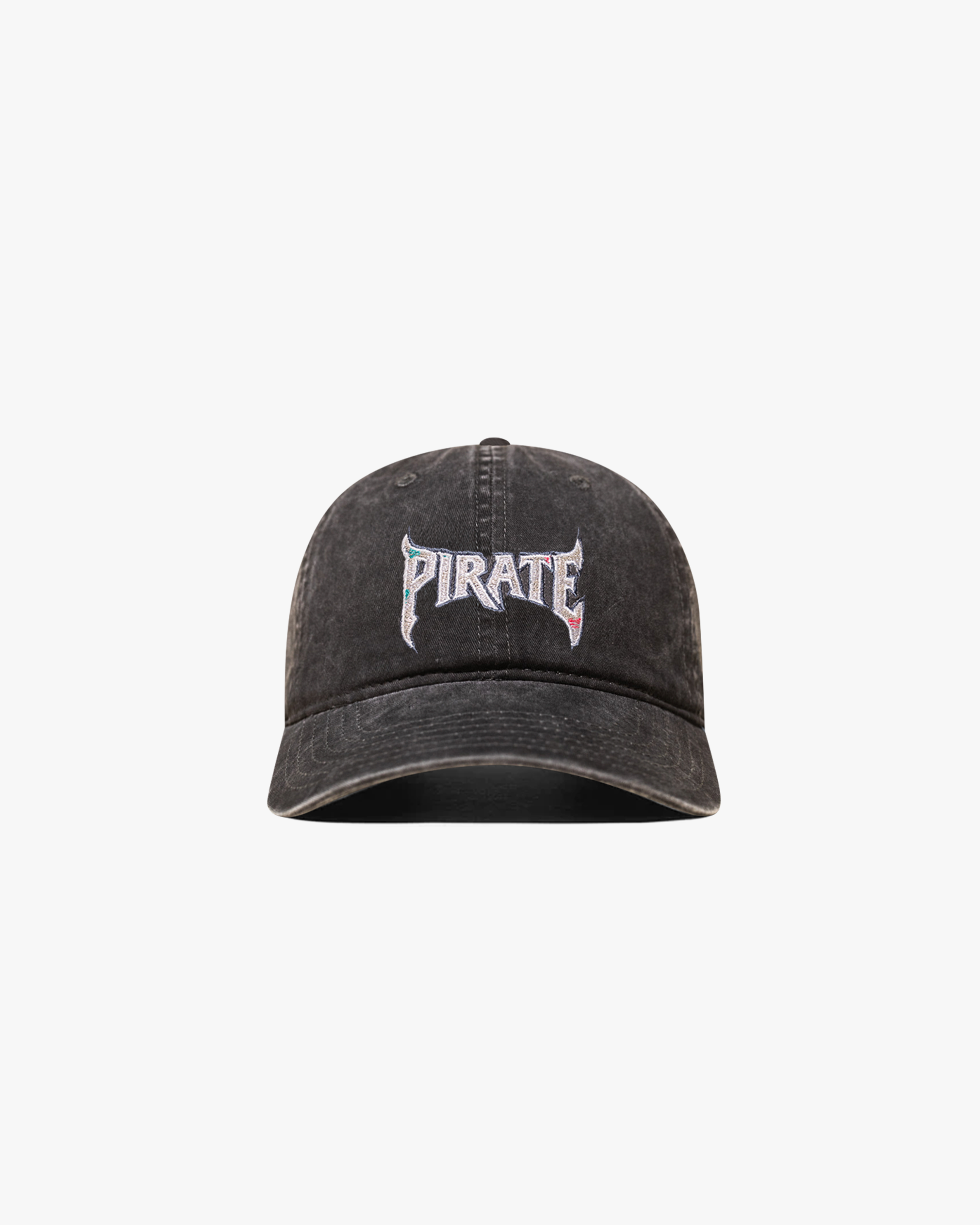 Metal Pirate Dad Hat (Washed Black)
