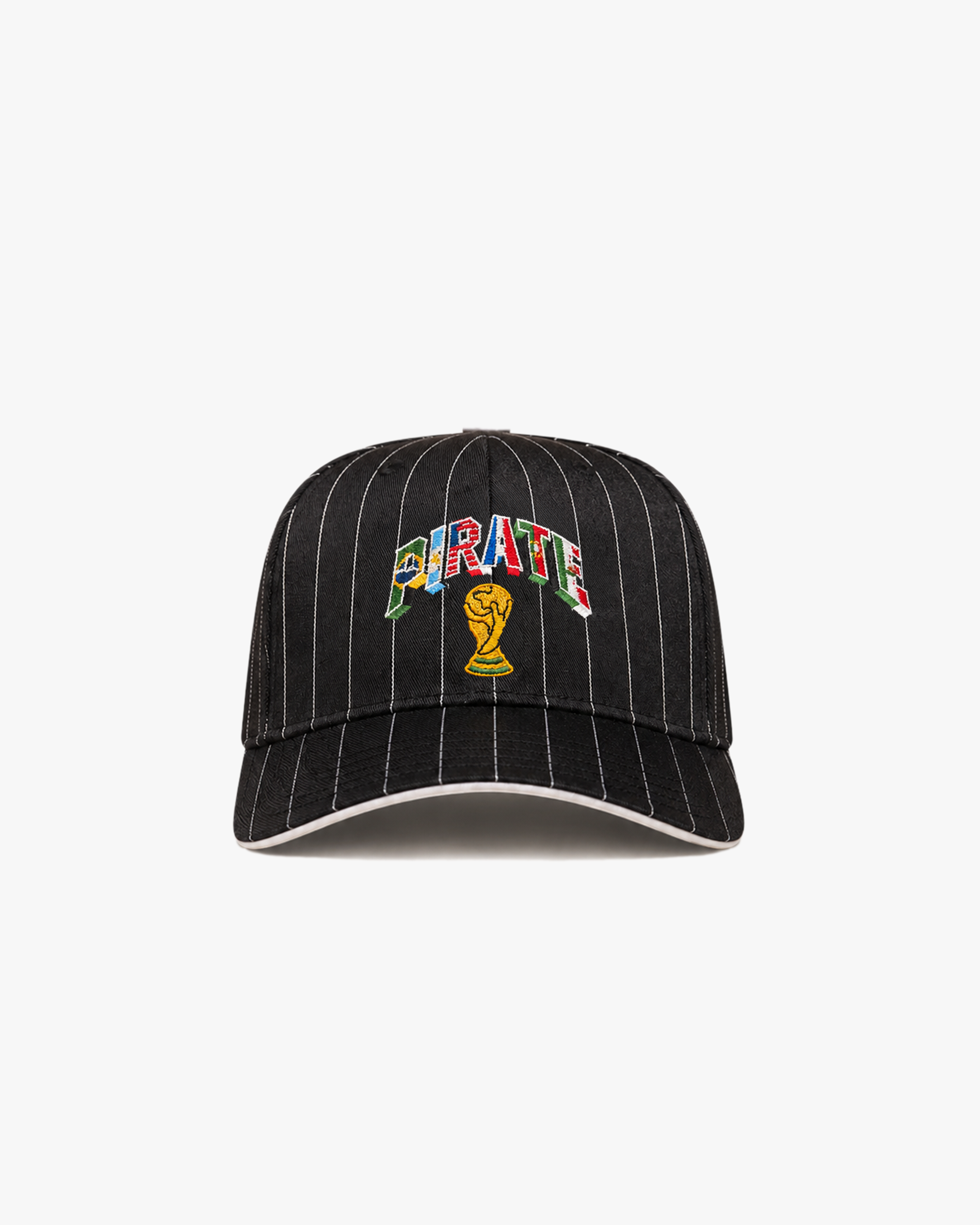World Trophy Pinstripe Hat (Black)