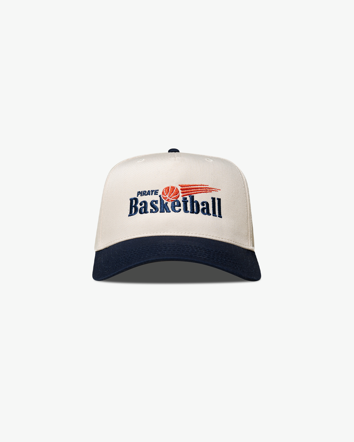 Pirate Basketball Hat (Cream/Navy)
