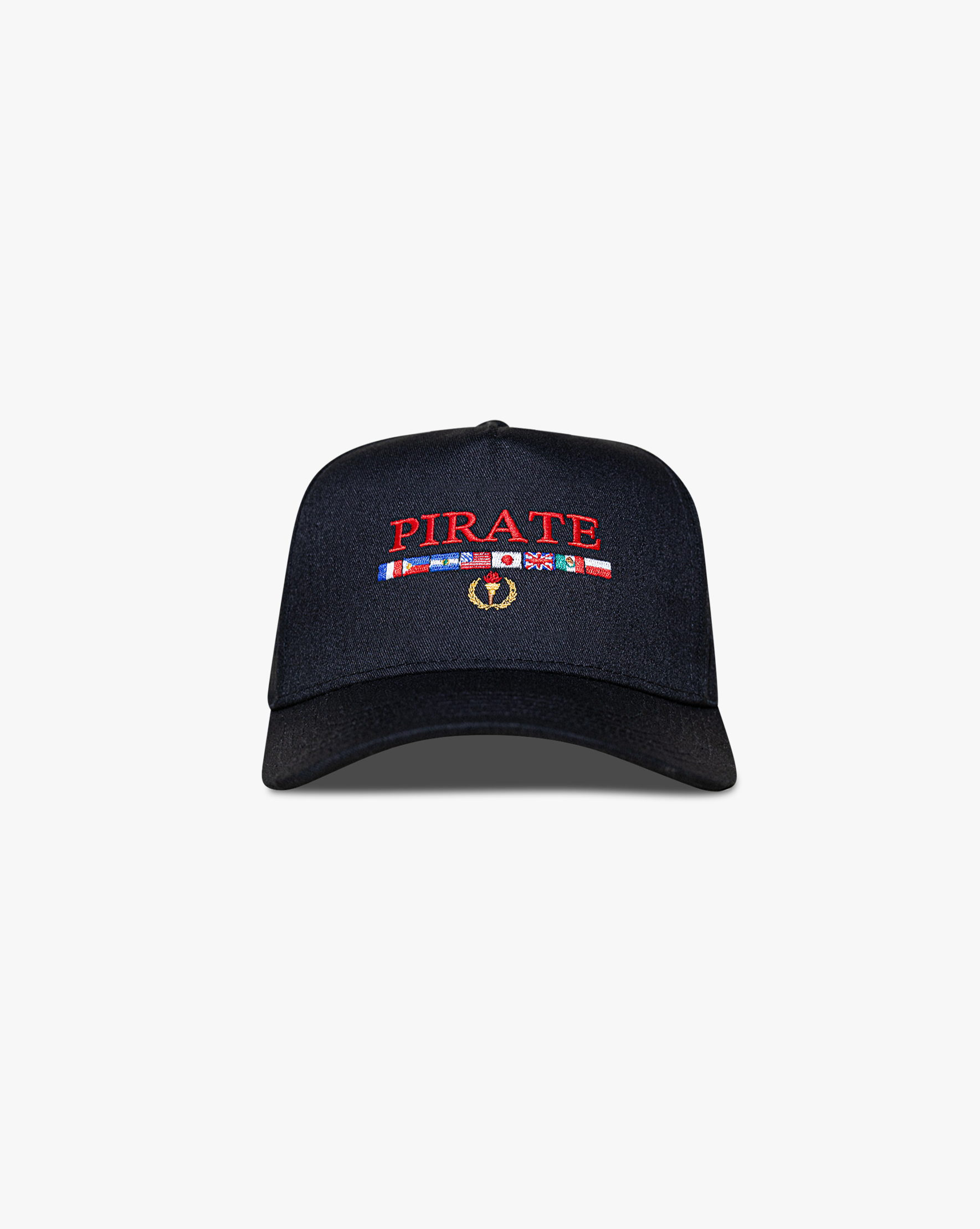 Pirate Worldwide Flags Hat (Black)
