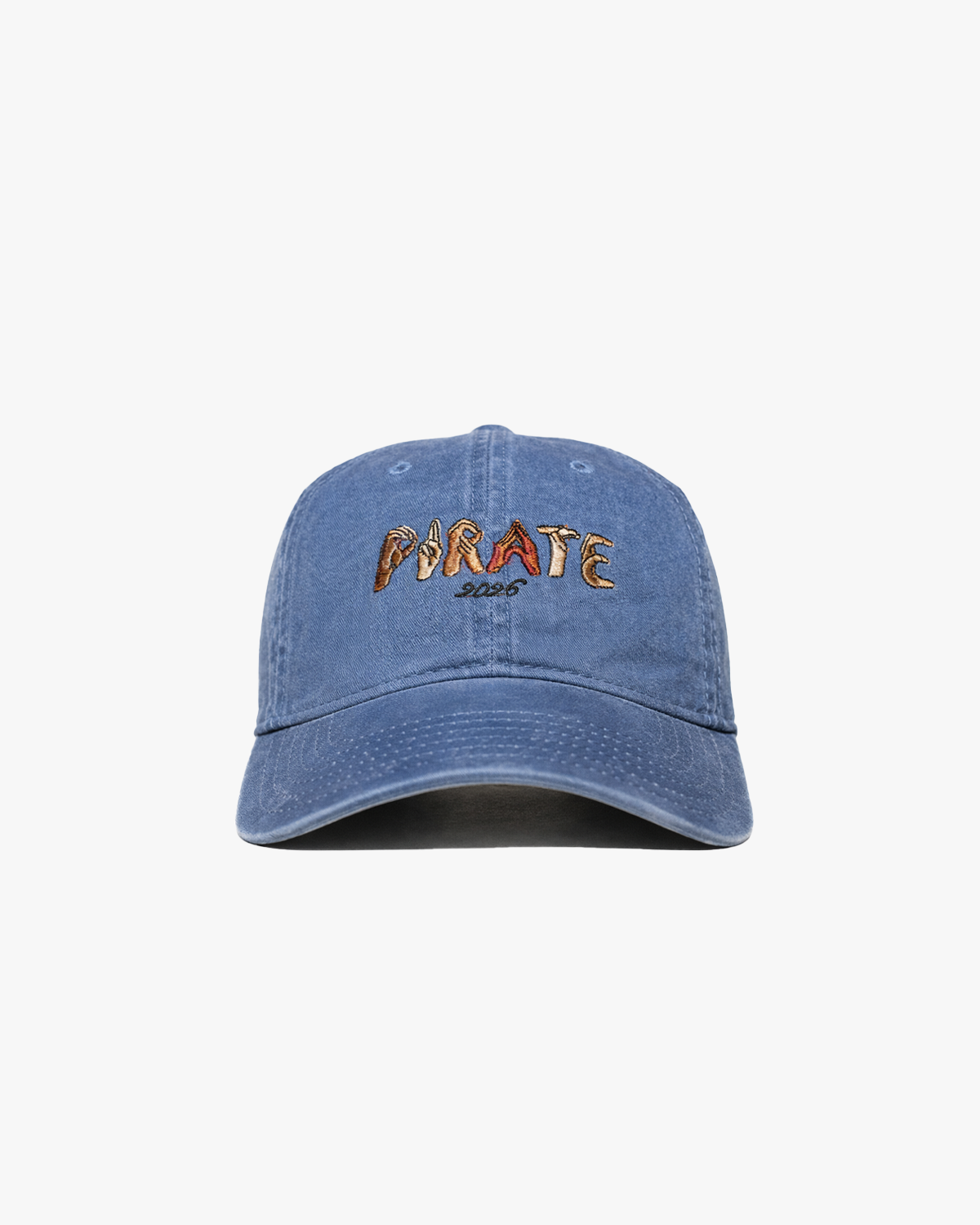 Hands of Pirate Dad Hat (Washed Blue)